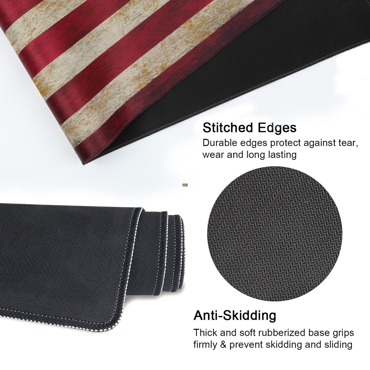 Meffort Inc Extended XXL Mouse Pad Thick Water Resistance Desk Mat with Non-Slip Rubber Pad for