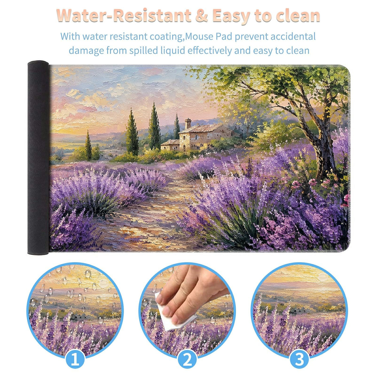 Desk Mat Large Gaming Mouse Pad + Coaster