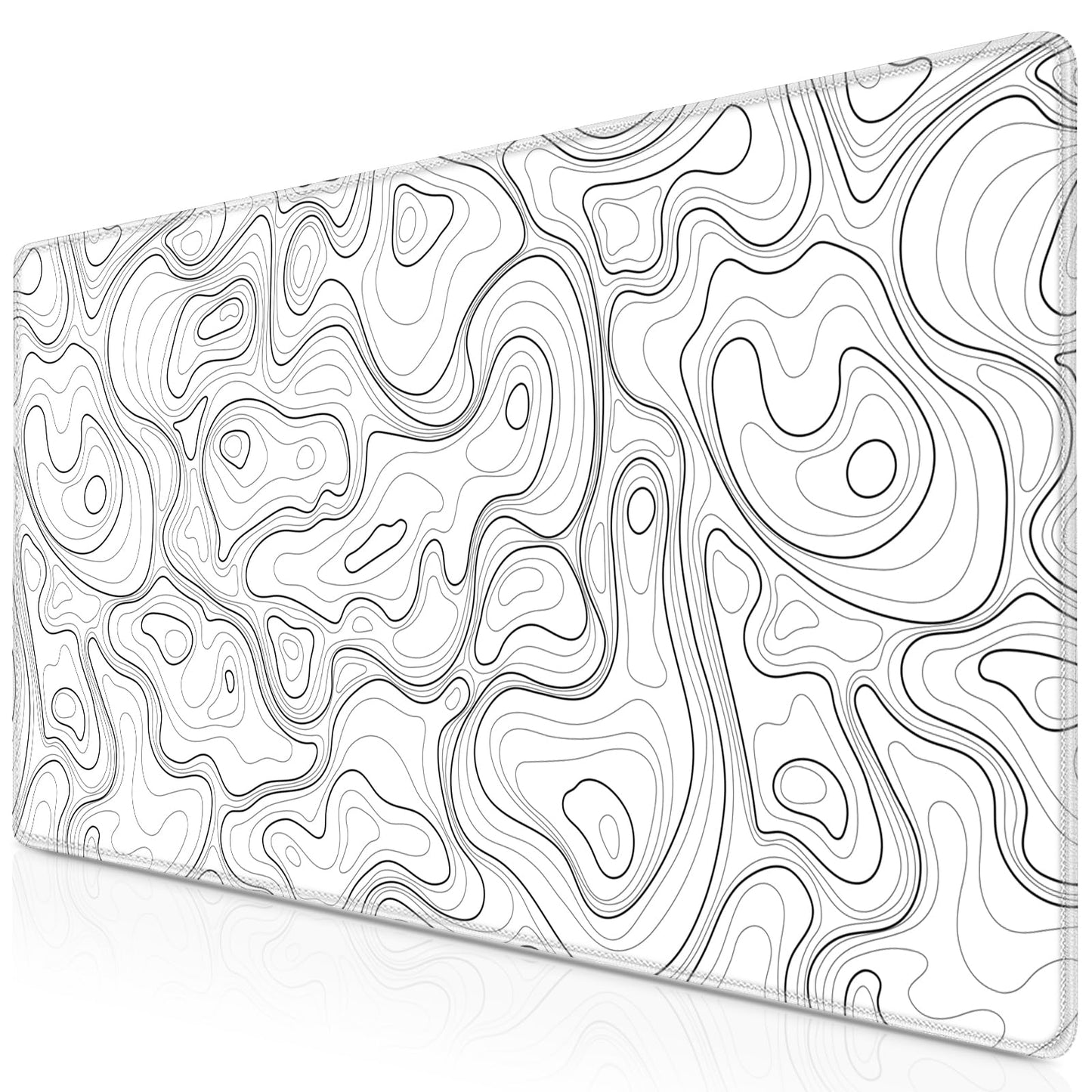 Canjoy Gaming Mouse Pad, 31.5x15.7in Topographic Large Mouse Pads for Desk