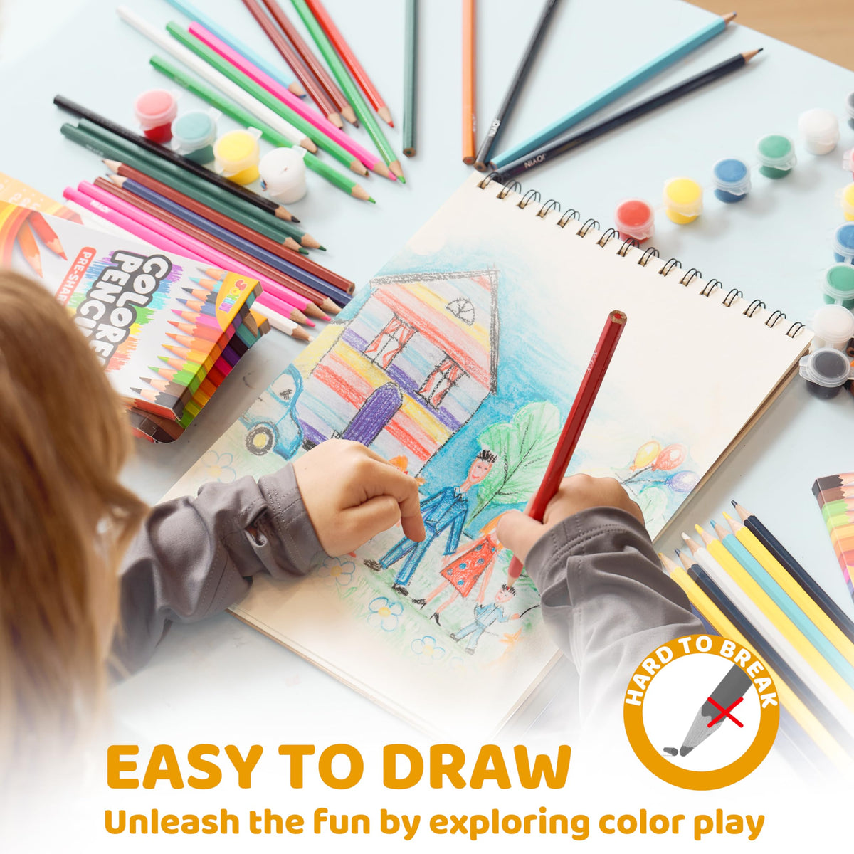 JOYIN 432 Count Colored Pencils Bulk, Colored Pencils for Kids 3+, 12 Colors, 36 Packs