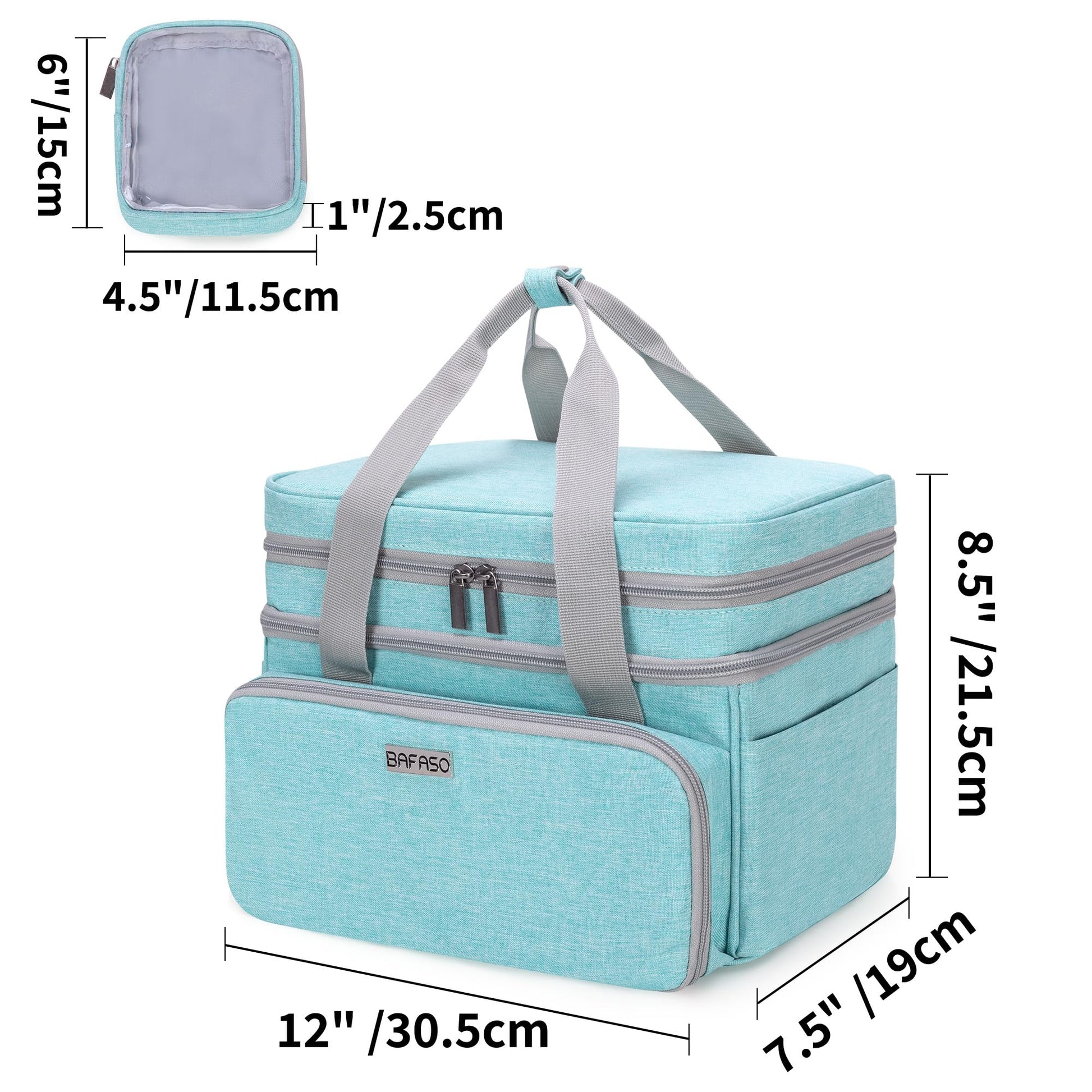BAFASO Double Layer Sewing Accessories Organizer, Green