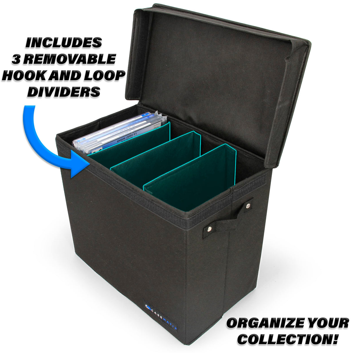 CASEMATIX Graded Comic Book Storage Case Fits up to 28 CGC Graded Comics, Lightweight Comic Book