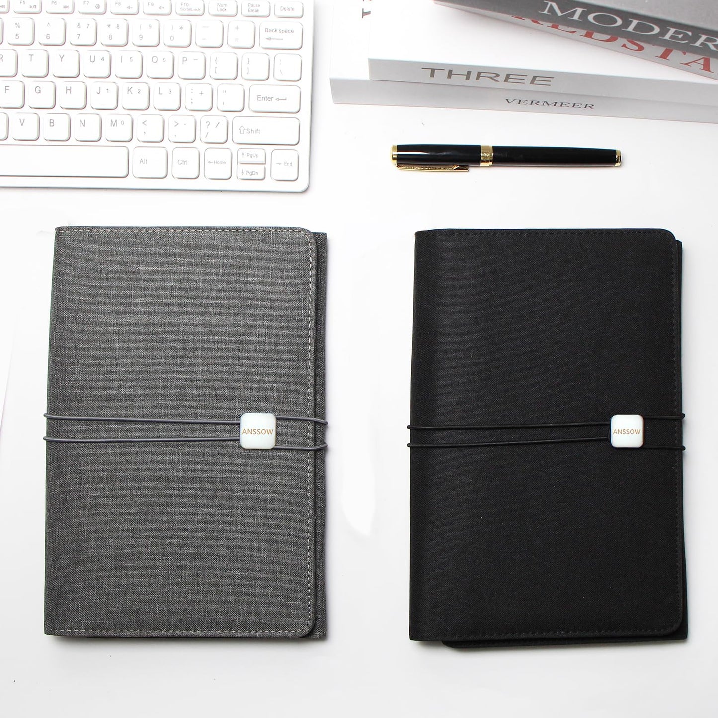 ANSSOW Folio Cover Compatible with Rocketbook Smart Notebook - Portfolio Organizer Padfolio