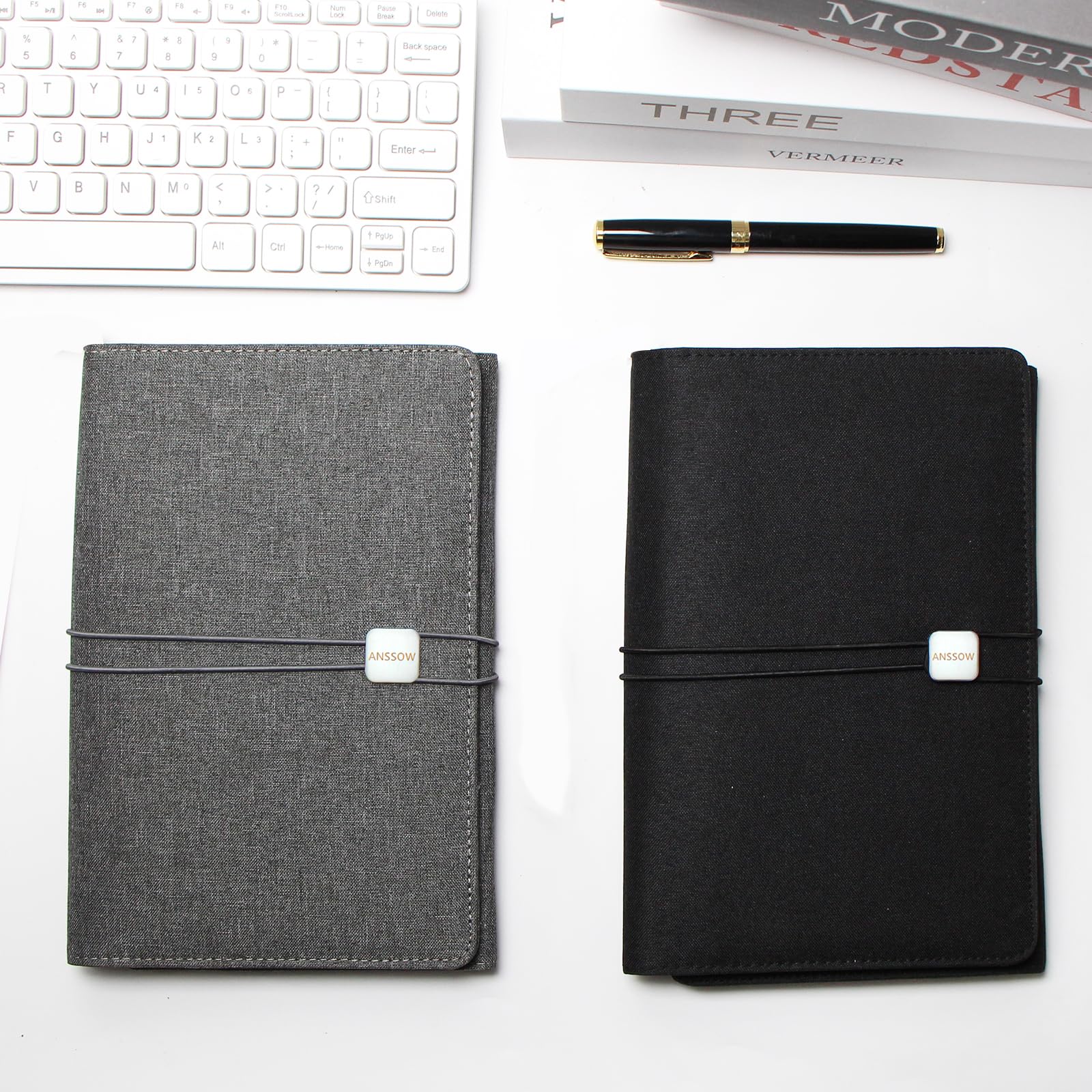 ANSSOW Folio Cover Compatible with Rocketbook Smart Notebook - Portfolio Organizer Padfolio