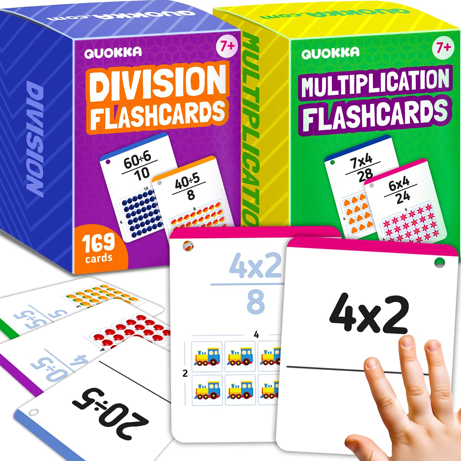Math Flash Cards for Kids Ages 4-8 - Math Games 1st to 3rd Grade
