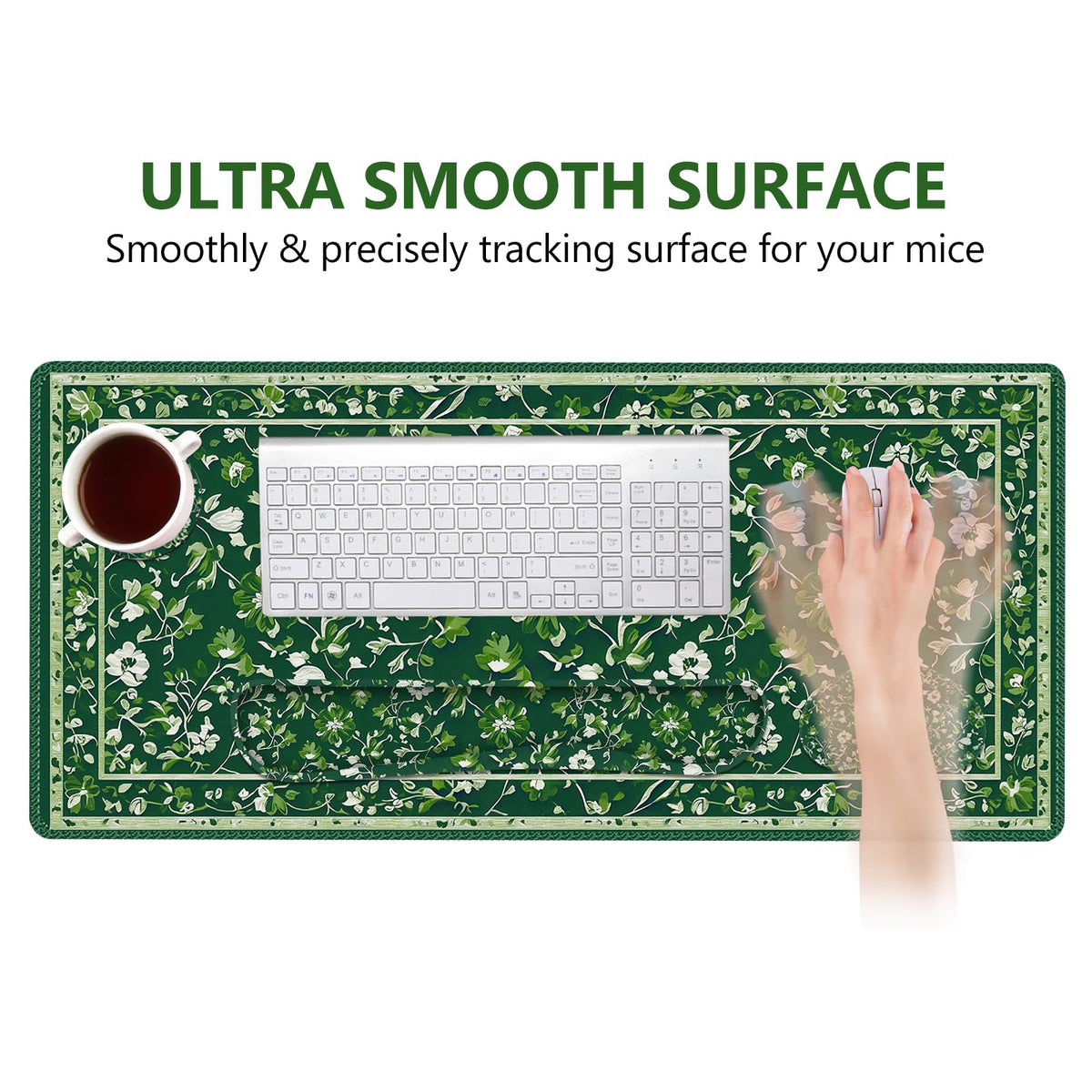 DINKY Keyboard Mouse Pad Set, Extended Gaming Mouse Pad and Keyboard Wrist Rest Support, Memory