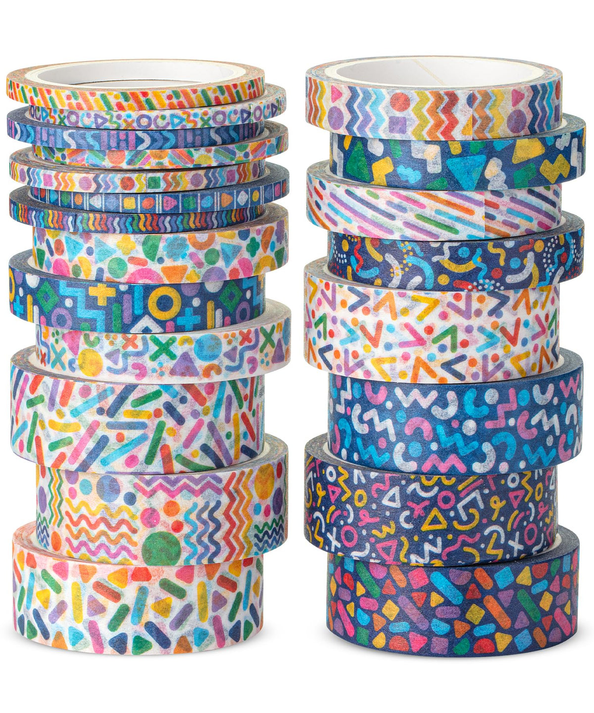 Mr. Pen- Washi Tape Set, 21 Rolls, Assorted Sizes, 5 Yards/Roll