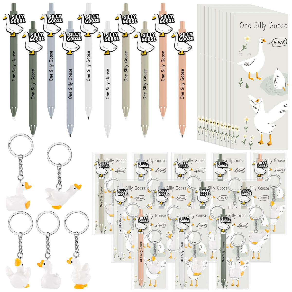 Sayglossy 20 Set Inspirational Employee Appreciation Gifts Bulk Goose Gifts Pens Sets Motivational