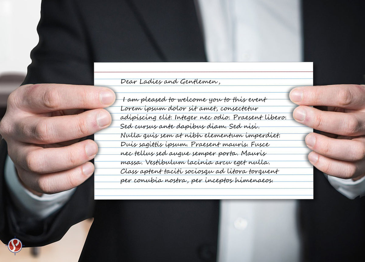 Ruled Index Cards, On 100lb. Heavyweight Thick White Cover Stock. "100 per pack" (3 x 5)