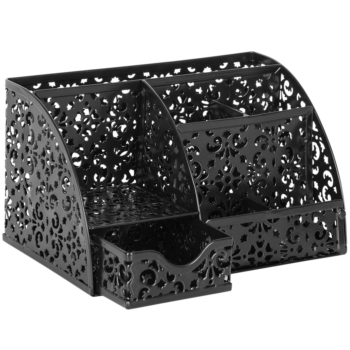 EasyPAG Desk Organizer and Pen Holder for Desk, Mesh Office Supplies Storage Caddy with Drawer for