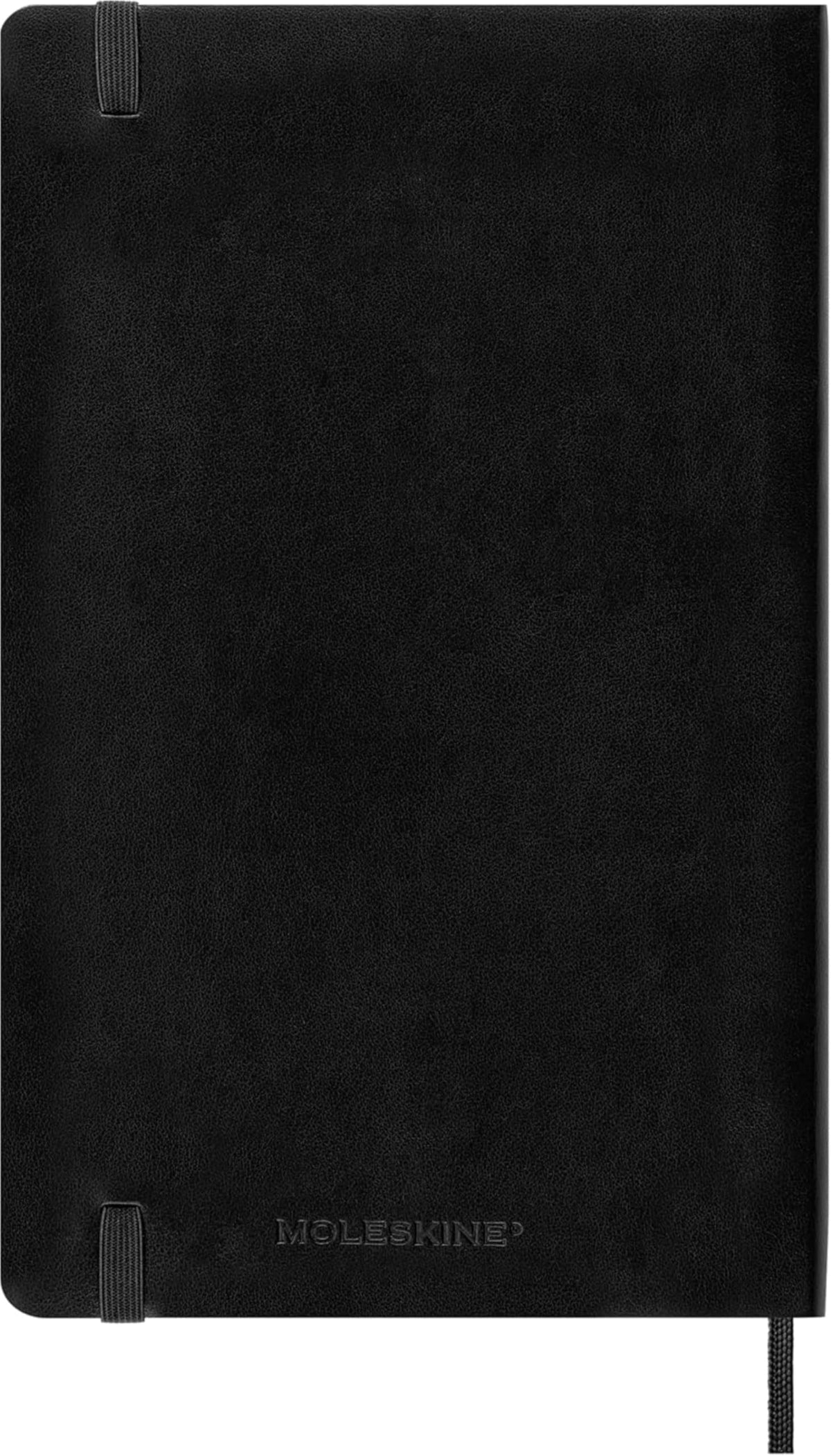 Moleskine Classic Notebook, Soft Cover, Squared/Grid, Large (5" x 8.25"), Black, 192 pages
