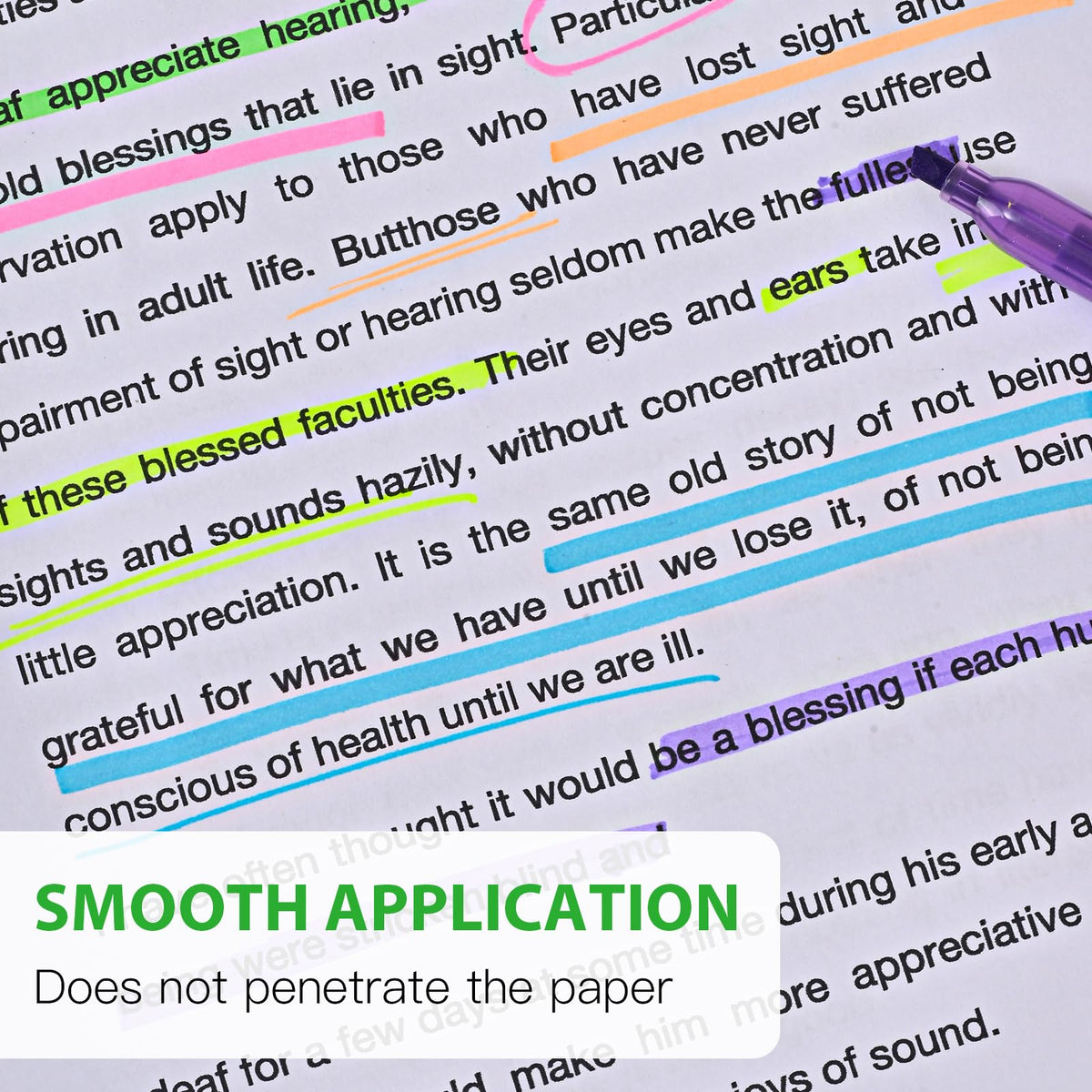 coruscant Highlighter - 100 pack color highlighter, color transparent visible fluorescent pen