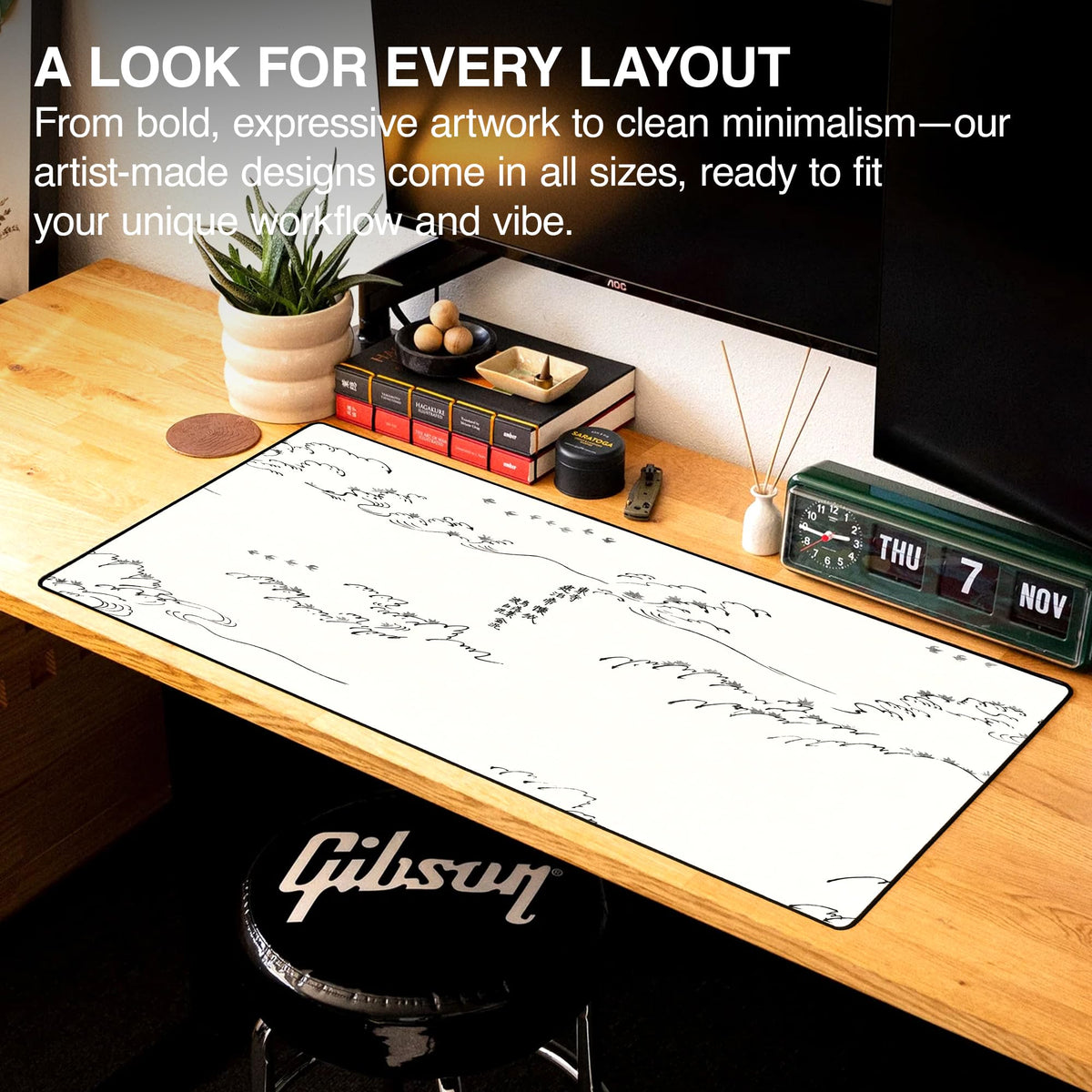 MPCO. Yatsuo 2 by Taguchi Tomoki Gaming Desk Pad, 36" x 17" Desk Mat