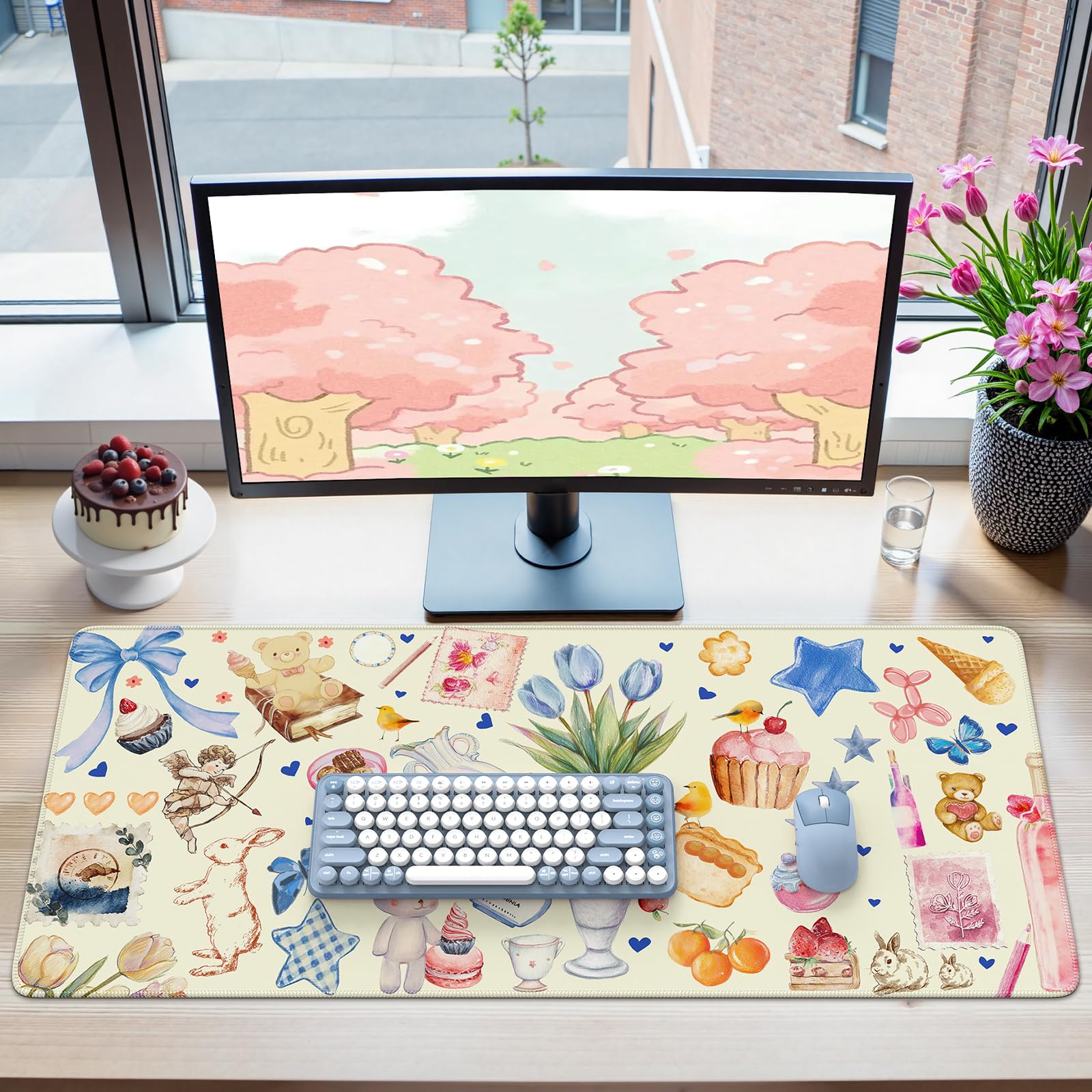 iCasso Large Mouse Pad, Desk Pad Mat,Office Mat for Desktop Protector
