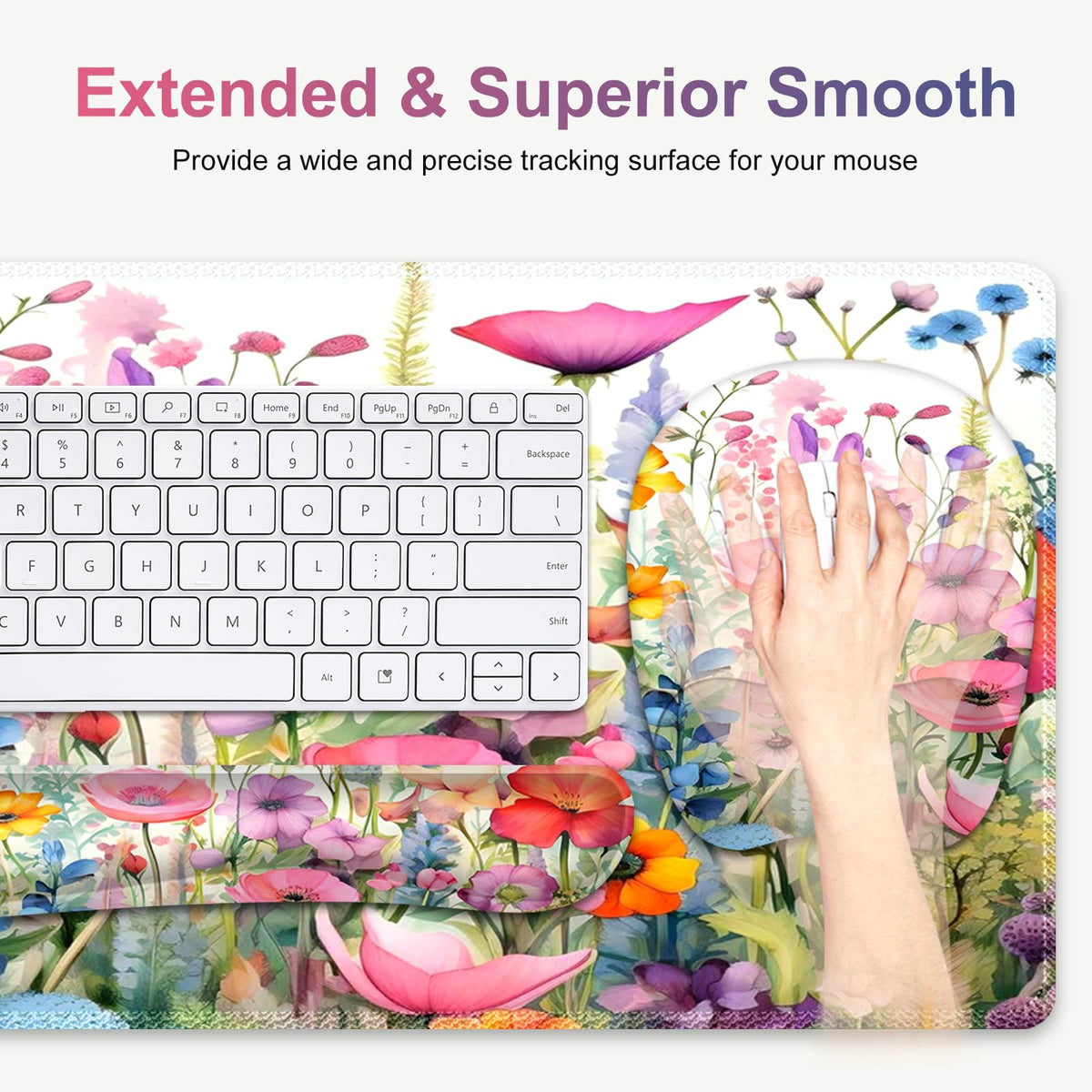 NXZGO Large Mouse Pad with Wrist Support 4in1 Set, XXL Game Mousepad +Keyboard Wrist Rest+Mouse