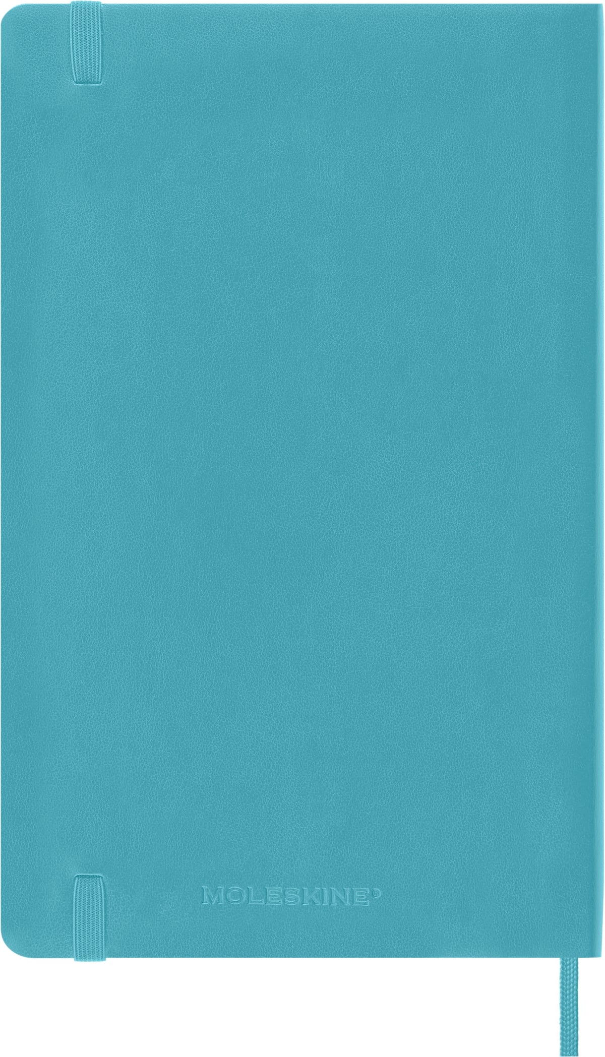 Moleskine Classic Notebook, Soft Cover, Large (5" x 8.25") Ruled/Lined, Reef Blue, 192 pages