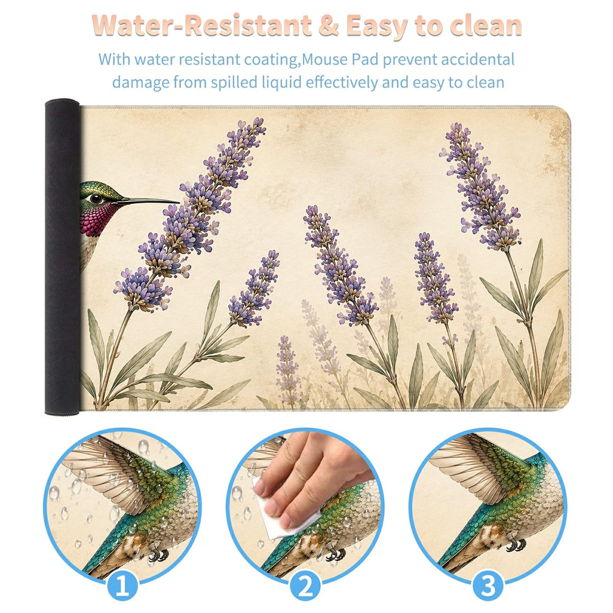 Desk Mat Large Gaming Mouse Pad + Coaster