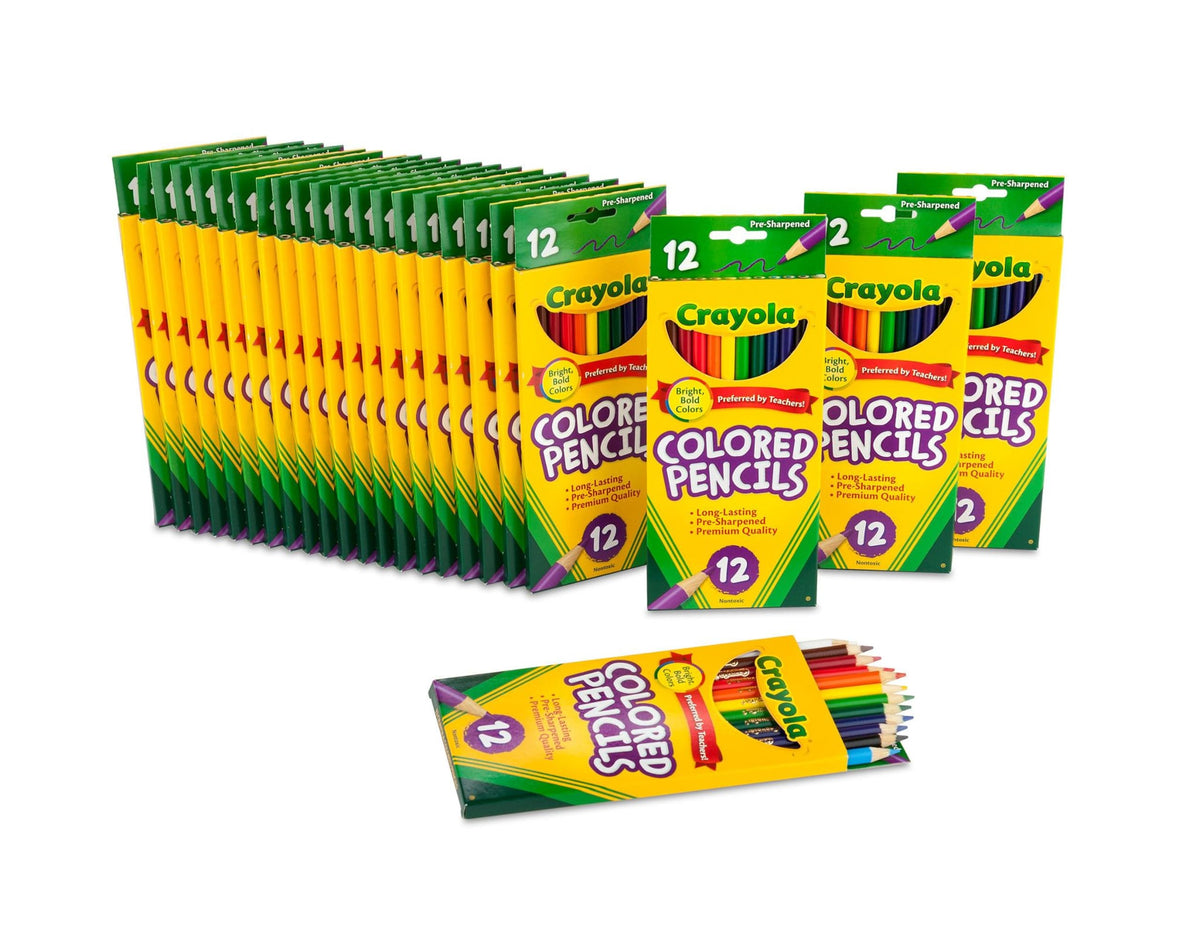 Crayola Bulk Colored Pencils for Kids (24pk), Teacher Classroom Must Haves, School Supplies for