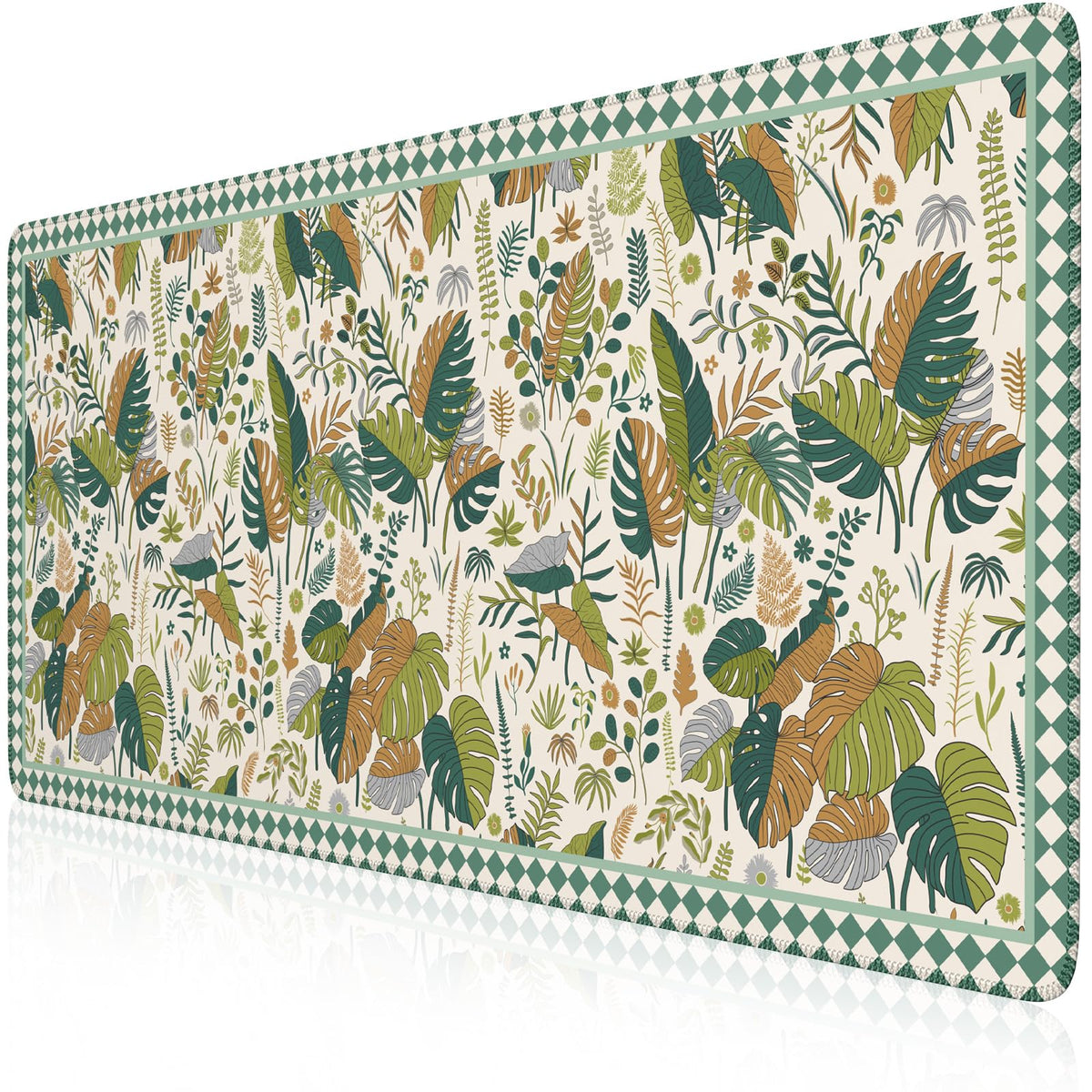iCasso Large Desk Pad, Aesthetic Computer Mouse Pad for Desktop,Tropical