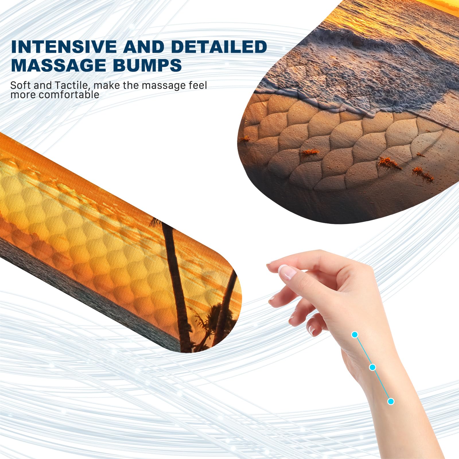 Hasinart Ergonomic Mouse Pad and Keyboard Wrist Rest with Massage Design, Space-Saving Mouse Pad
