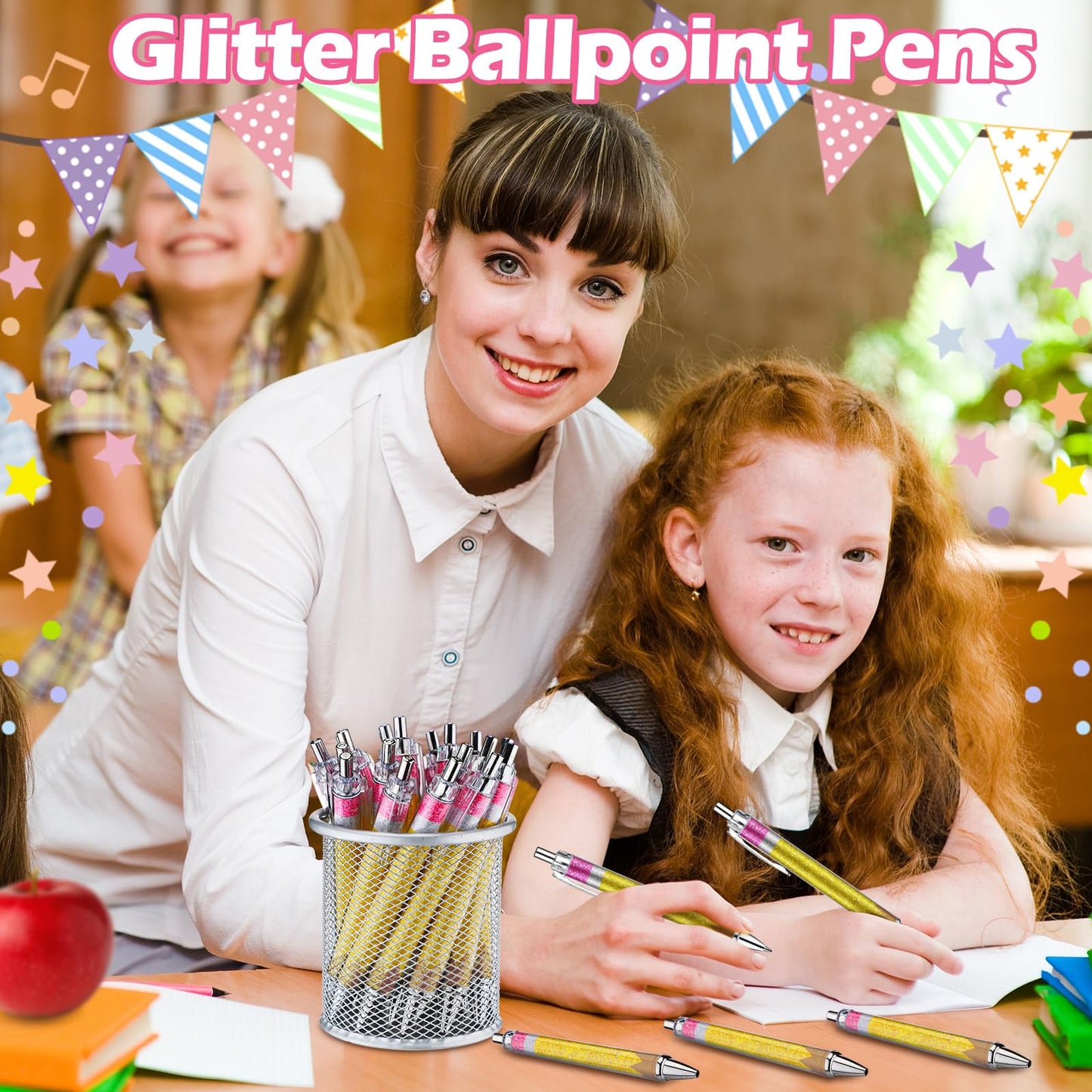 Motipuns 50 Pcs Teachers Pen Bulk Christmas Teacher Appreciation Gifts Bulk