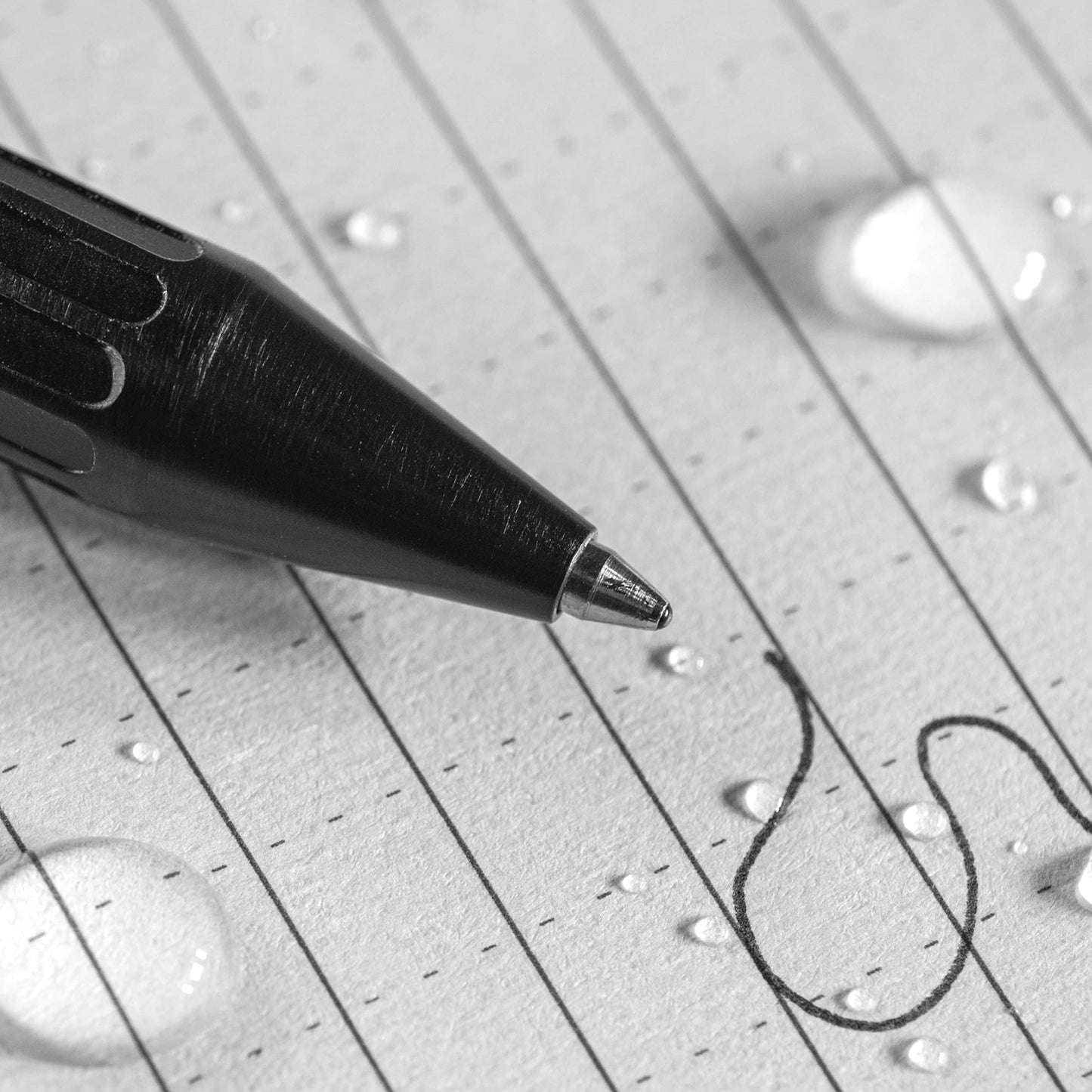 Rite in the Rain Weatherproof Bolt-Action Matte Black Metal Pen, Black Ink (No. BK16)