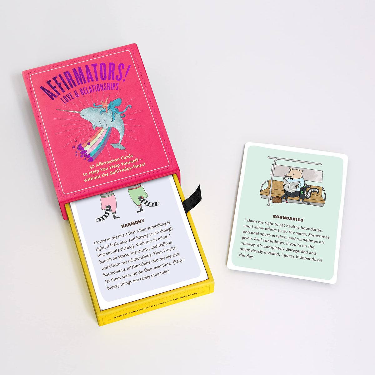 Affirmators! Love & Relationships Deck: 50 Affirmation Cards to Help You Help Yourself - Without
