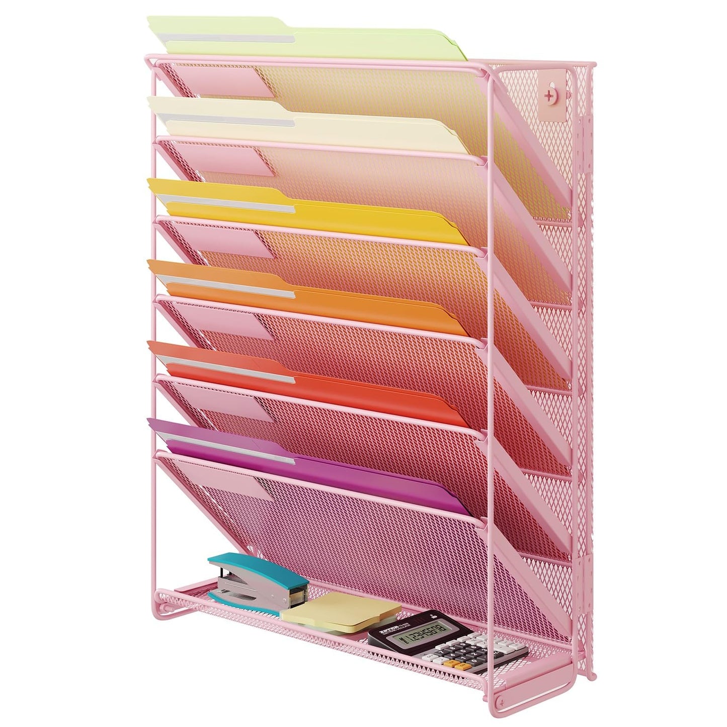 Kuntine.B Wall File Organizer Office Hanging Magazine Holder Wall File Organizer for Office Home