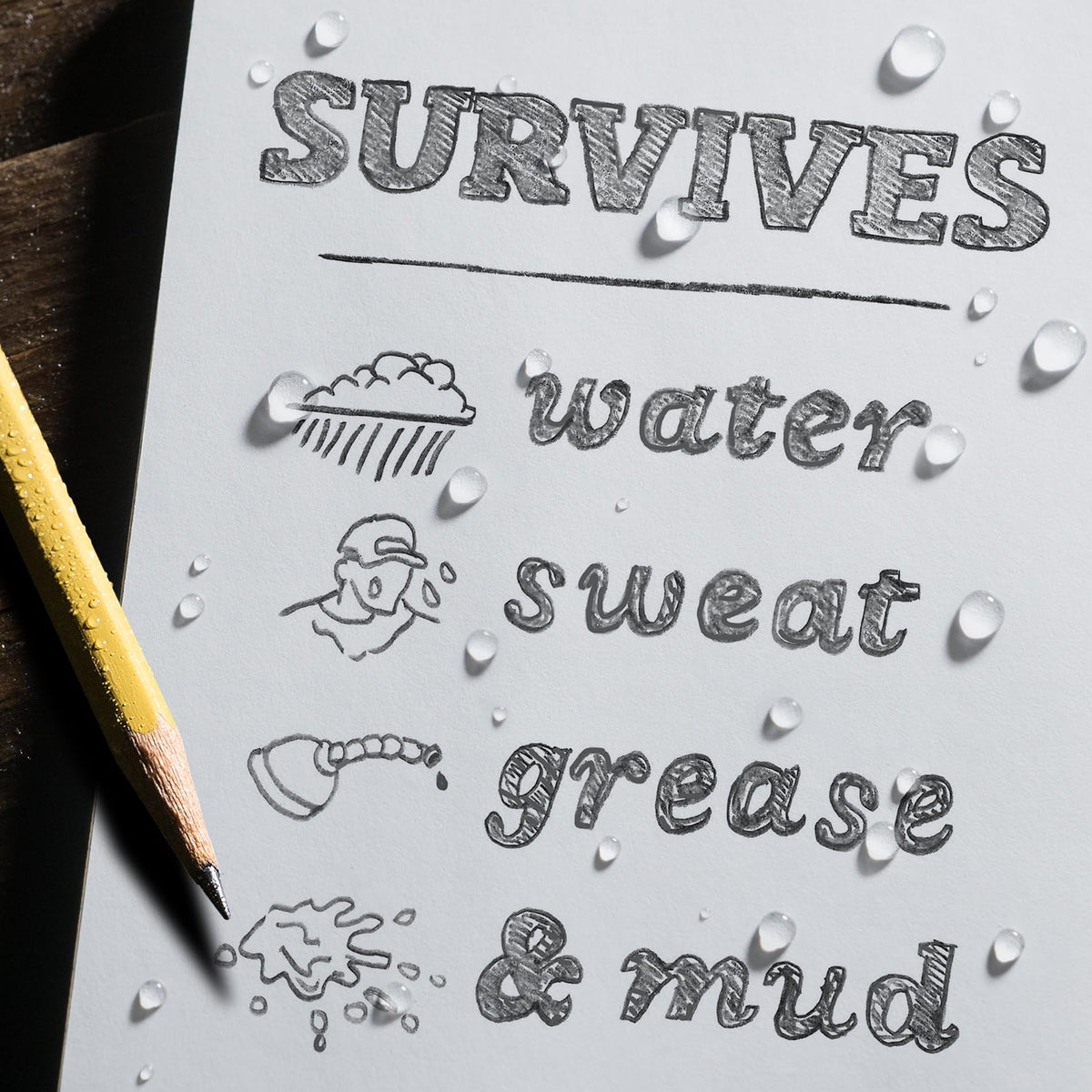 Rite in the Rain Weatherproof Soft Cover Notebook, 4.625" x 7.25", Black Cover, Universal Pattern