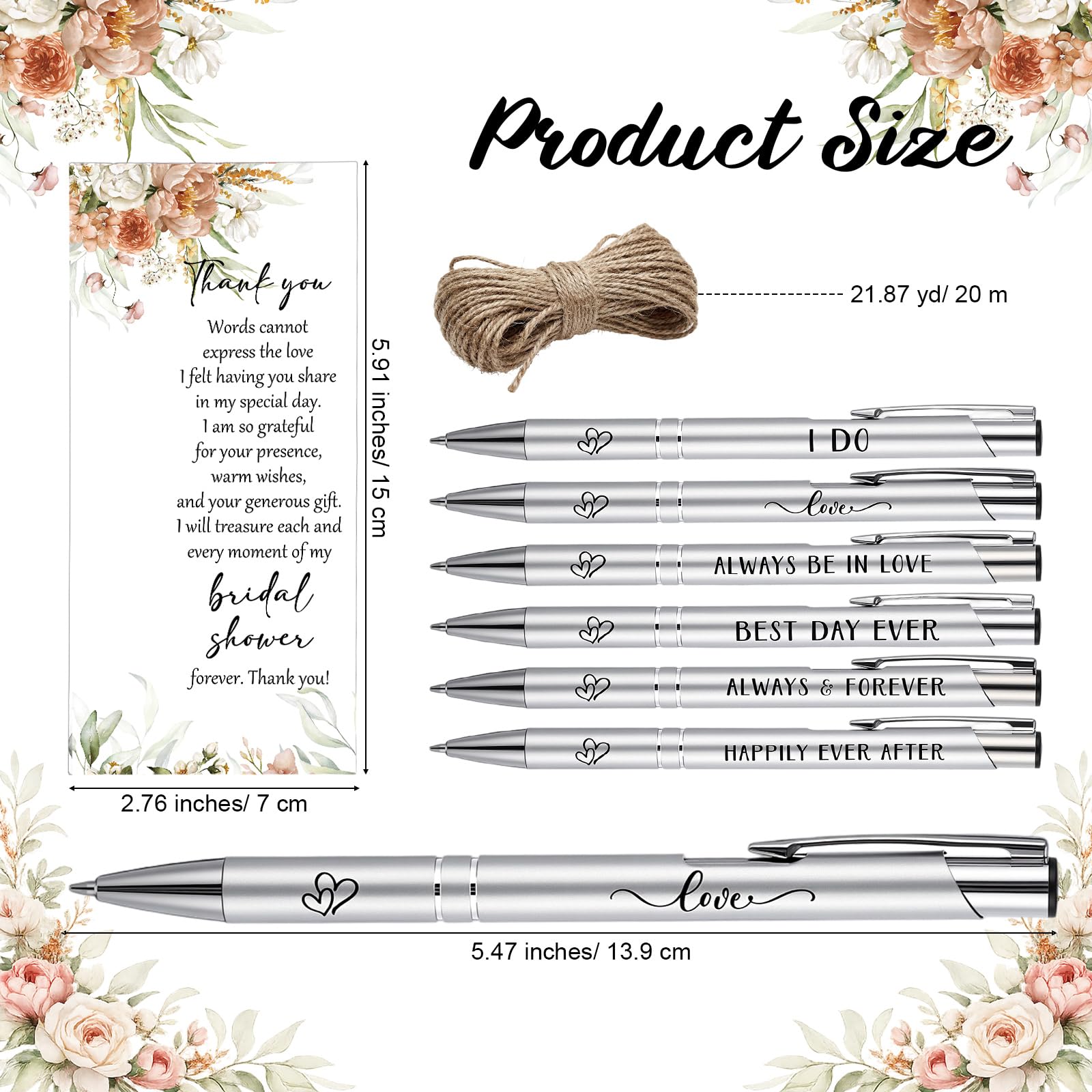 Chiisong 30 Sets Bridal Shower Favors for Guests, Boho Flower