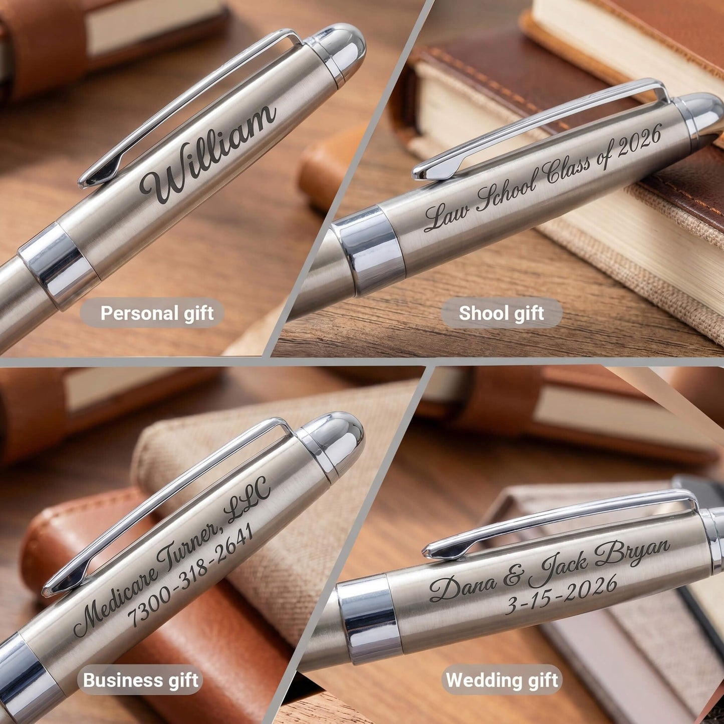 Personalized Business Pens - Custom Your Name or Message, Nice Gift pens