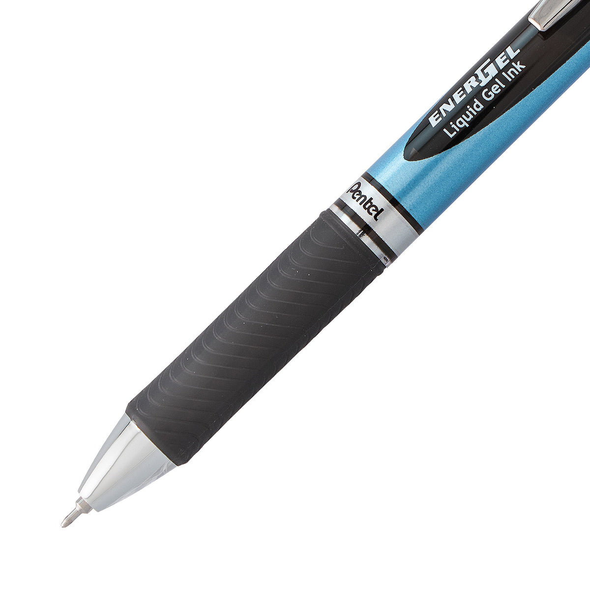 Pentel® EnerGel™ Deluxe RTX Retractable Liquid Gel Pens, Fine Point, 0.5 mm, 54% Recycled, Blue