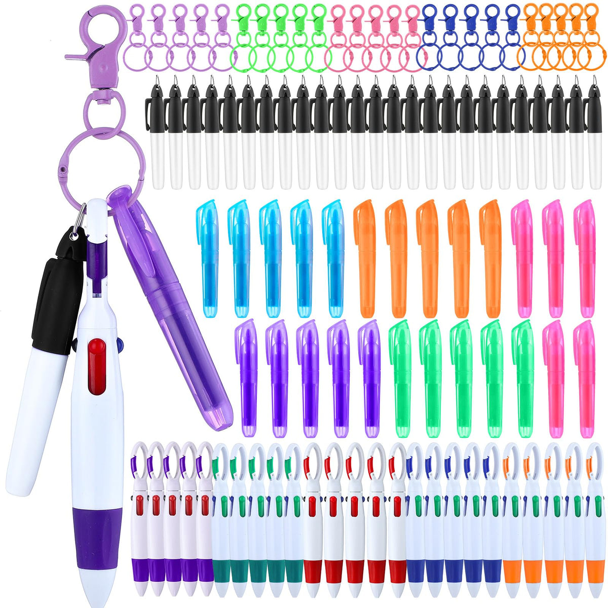 Sherr 100 Pcs Nurse Pen Set, Badge Reel Accessories Gift, Many Colors