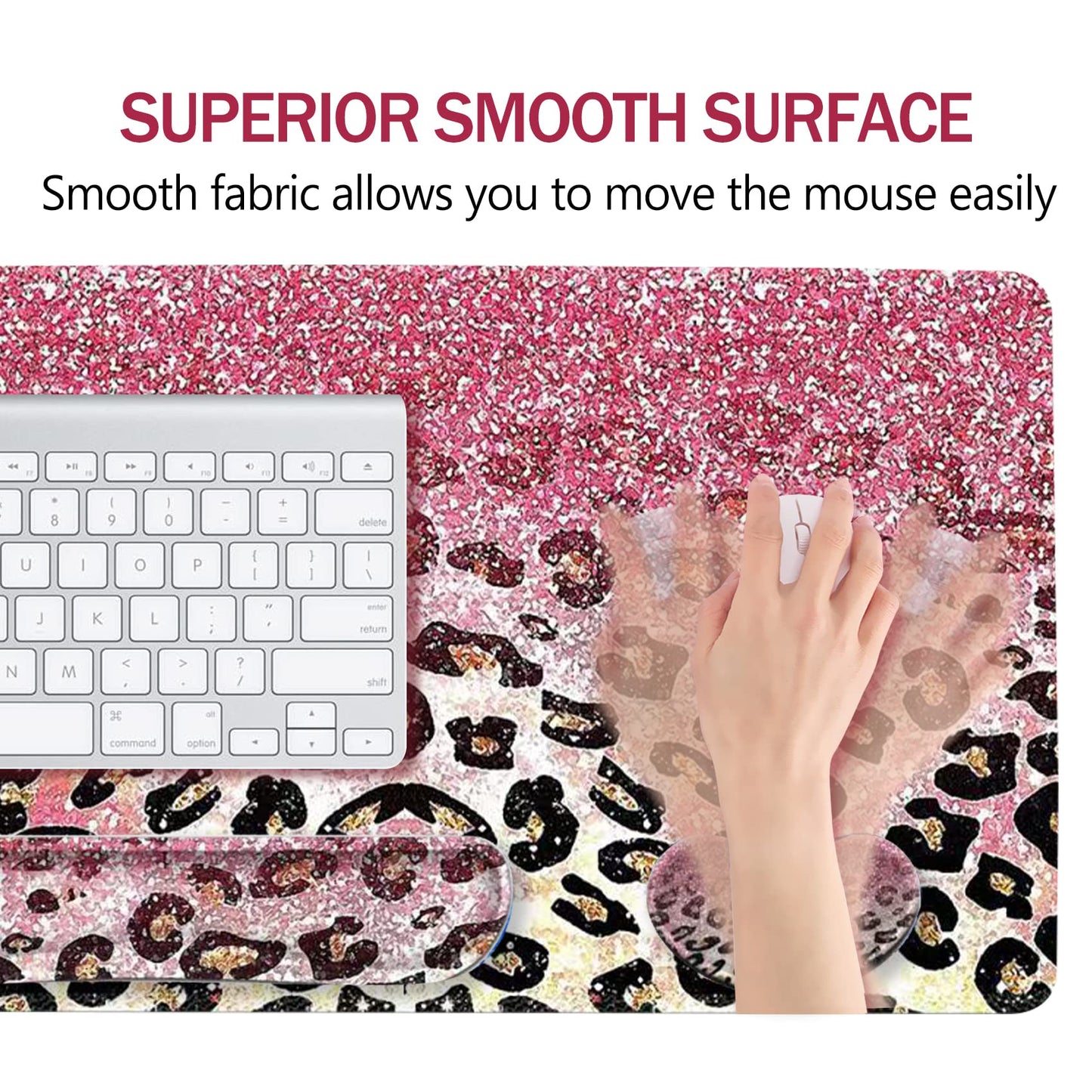 ARTSO Extended Gaming Mouse Pad Set, Keyboard Wrist Rest Support Pad + Wrist Cushion + XXL Large