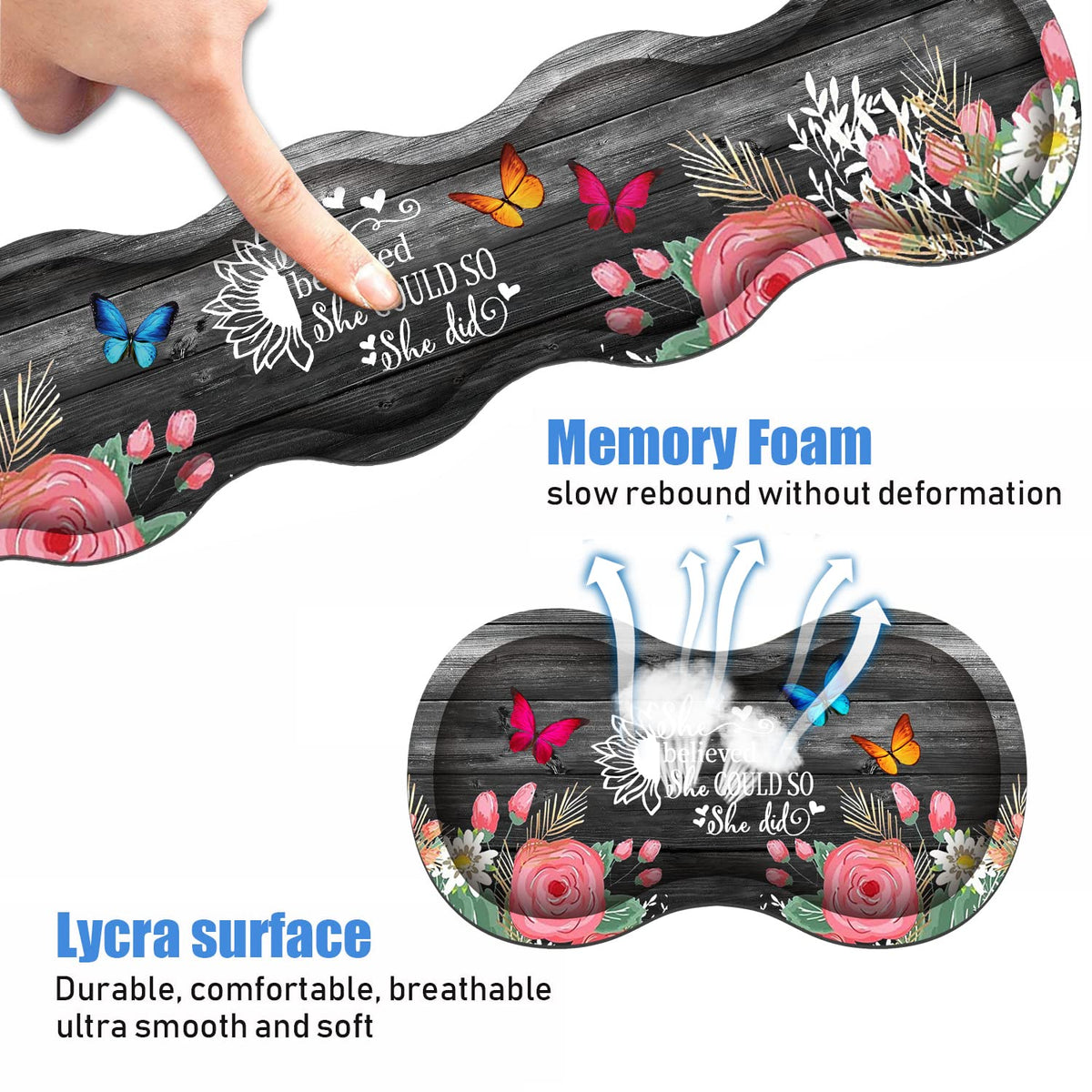 Ergonomic Keyboard Wrist Rest and Mouse Pad Wrist Rest Set, Large XXL Gaming Desk Mat 31.5"x