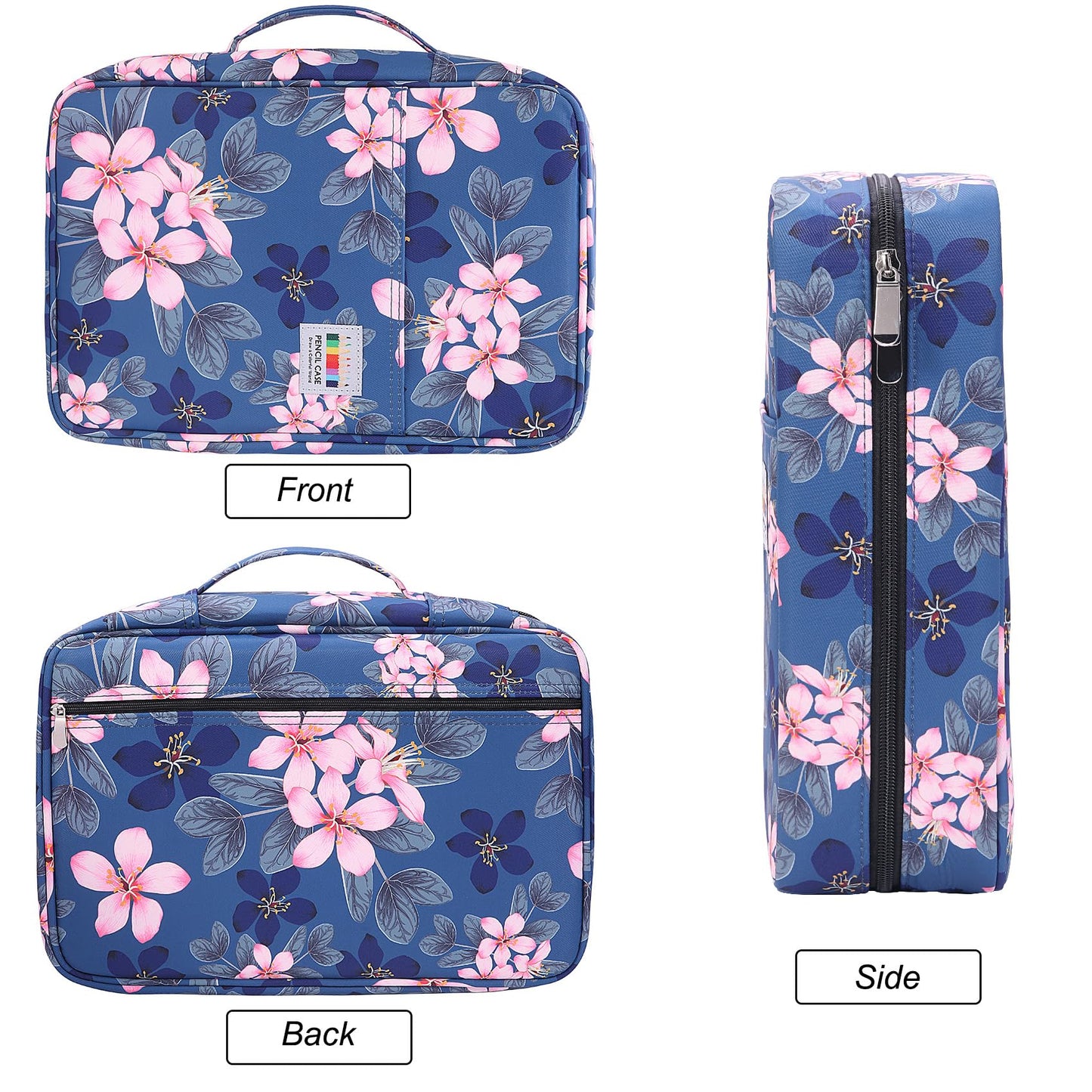 BOMKEE Large Capacity Pencil Case for Adults, 304 Slots Pen Case Pencil Case Multi Compartments