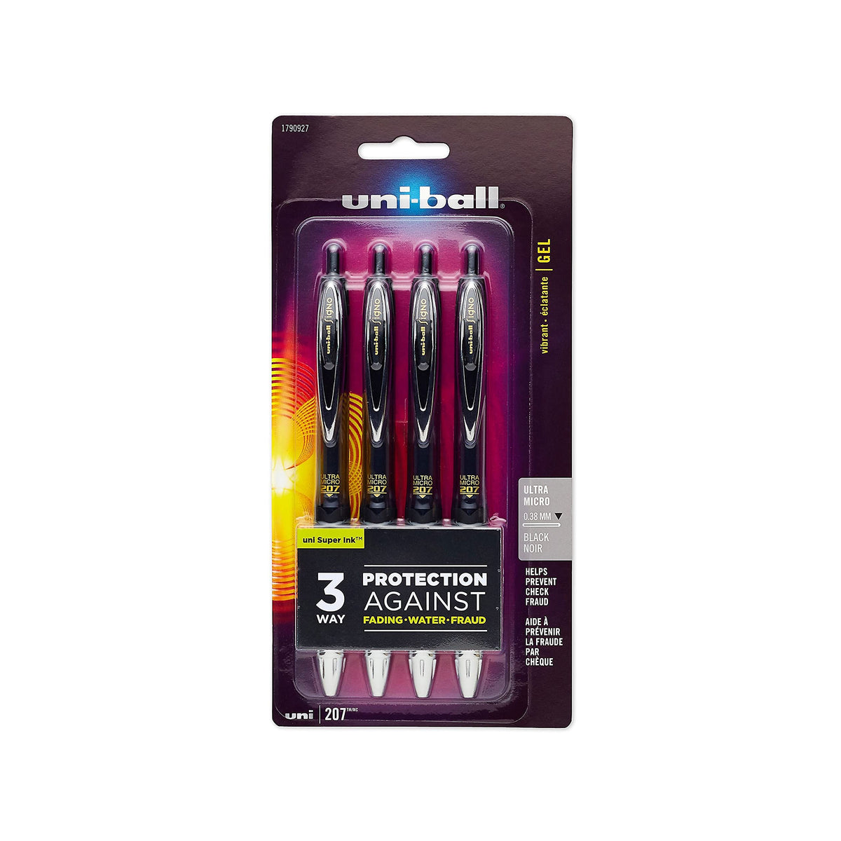Uni-ball 207 Retractable Gel Pen, Ultra Micro (1790927)