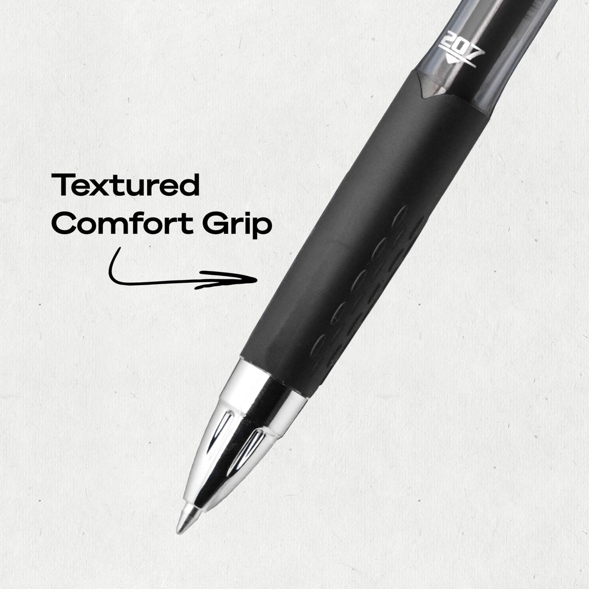 uniball™ 207 Gel Pens, Black Ink, 0.7mm Medium Point, Retractable, 36 Count