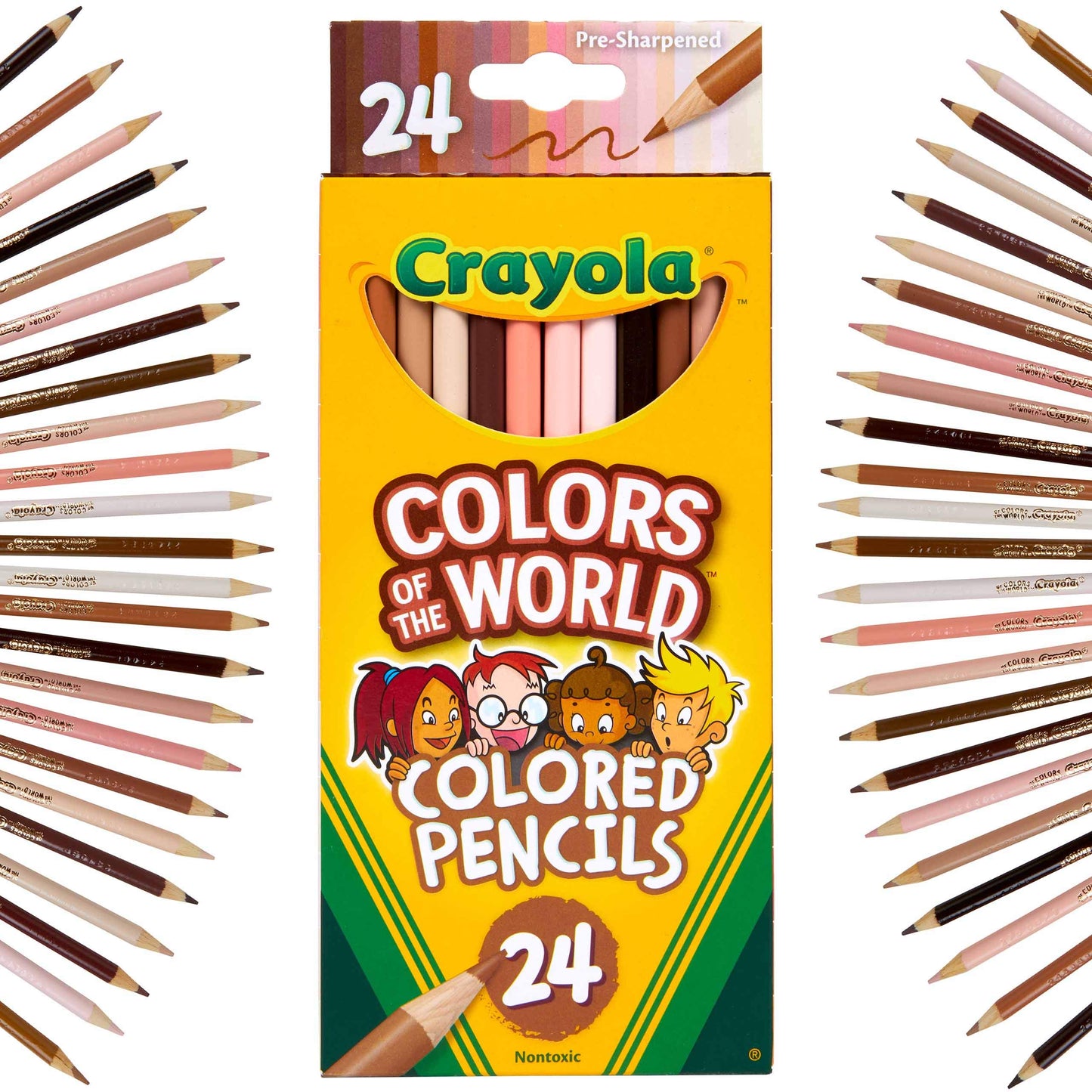 Crayola Colors of the World Bulk Colored Pencil Set - 6 Packs (24ct), Teacher Classroom Must Haves