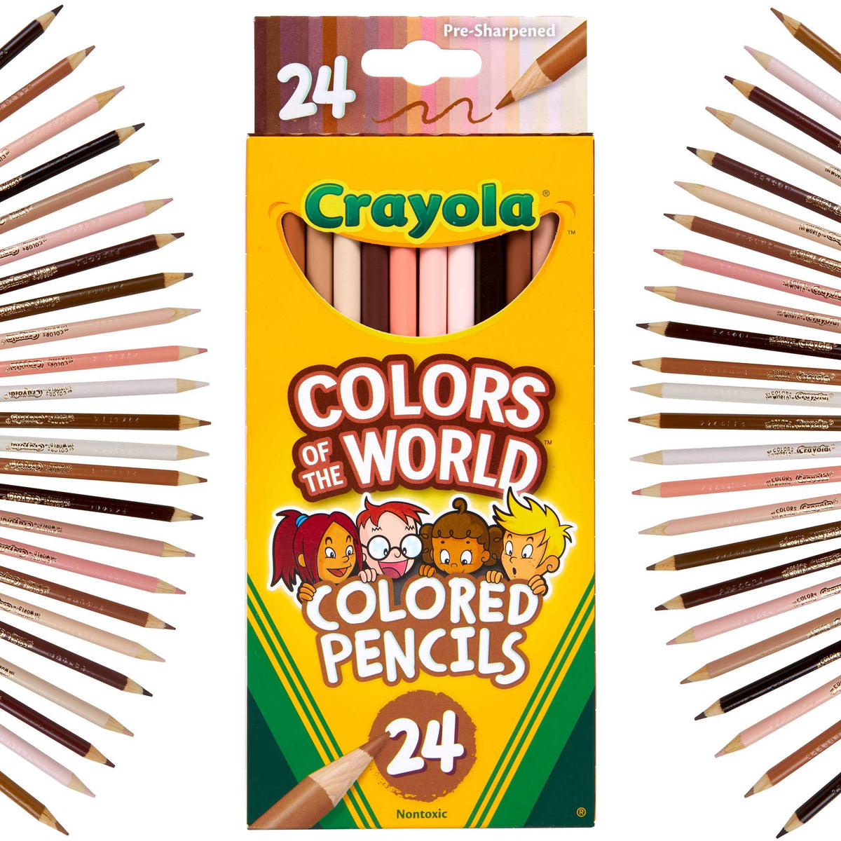 Crayola Colors of the World Bulk Colored Pencil Set - 6 Packs (24ct), Teacher Classroom Must Haves