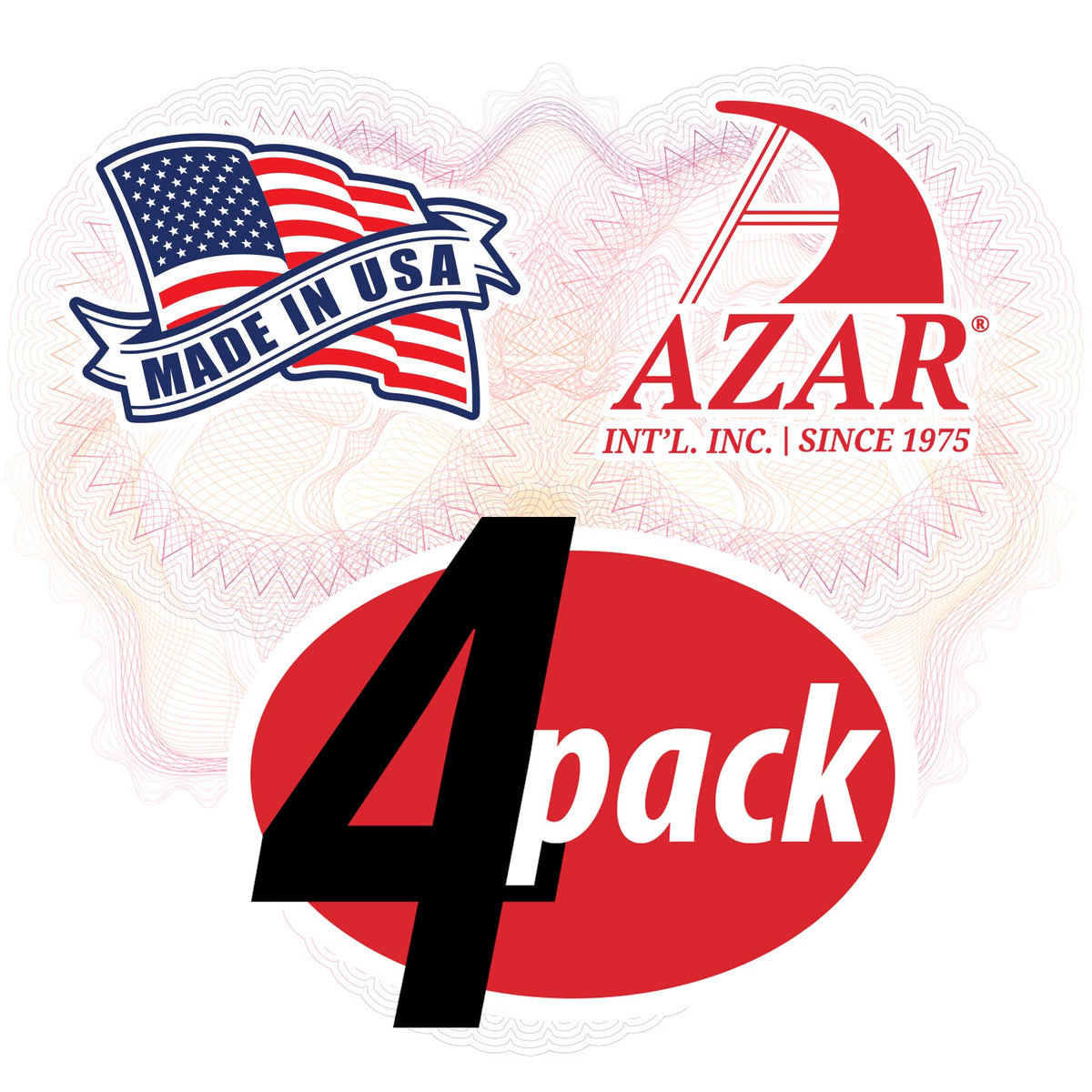 Azar Displays 515311 12" W x 7.75" D x 6" H Acrylic Riser (4 Pack)