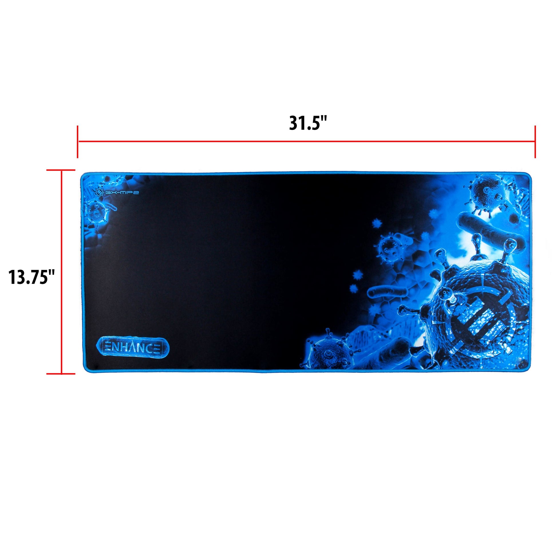 ENHANCE Pathogen Extra Large Gaming Mouse Pad (31.5 x 13.75 in) - Extended Mousepad with Anti-Fray