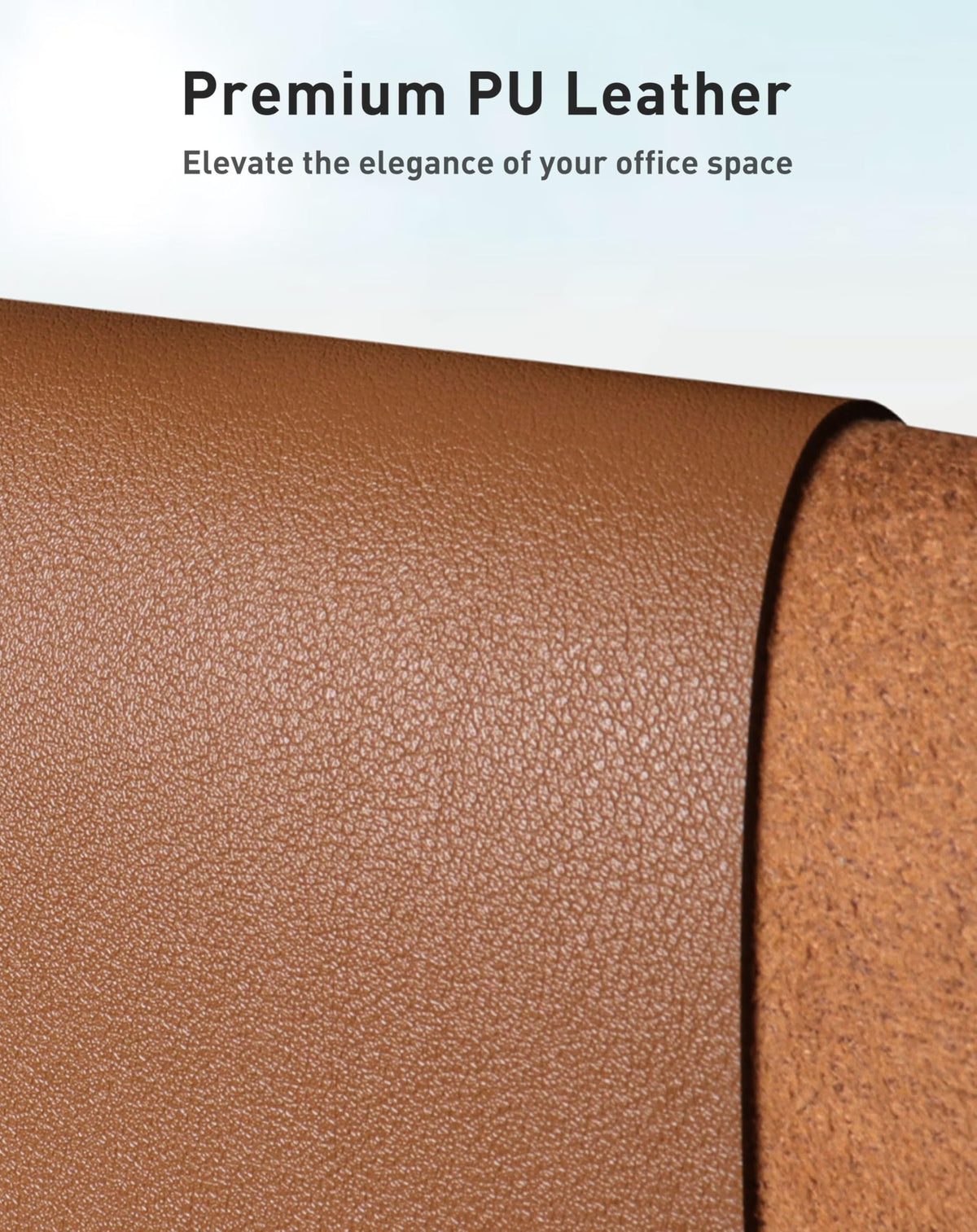 Aothia Faux Leather Desk Mat - Large Mouse Pad, Non-Slip PU Leather Blotter, Waterproof Writing