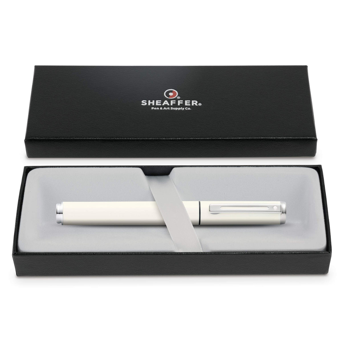Sheaffer Pop Glossy White Gel Rollerball Pen with Chrome Trim