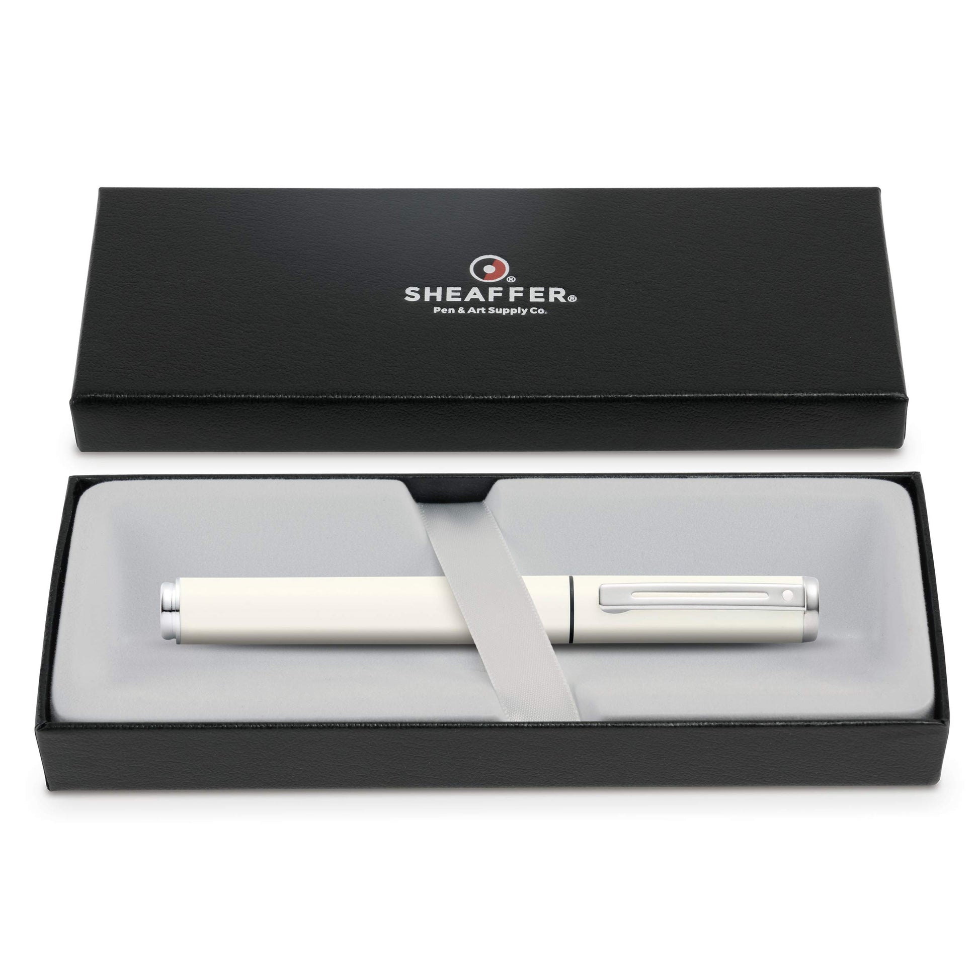 Sheaffer Pop Glossy White Gel Rollerball Pen with Chrome Trim