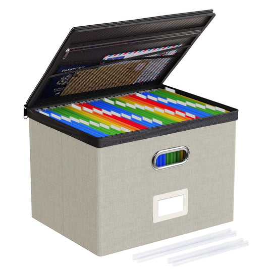 Oterri File Box Large 1-Pack Hanging Organizer for Letter/Legal-Size Folder