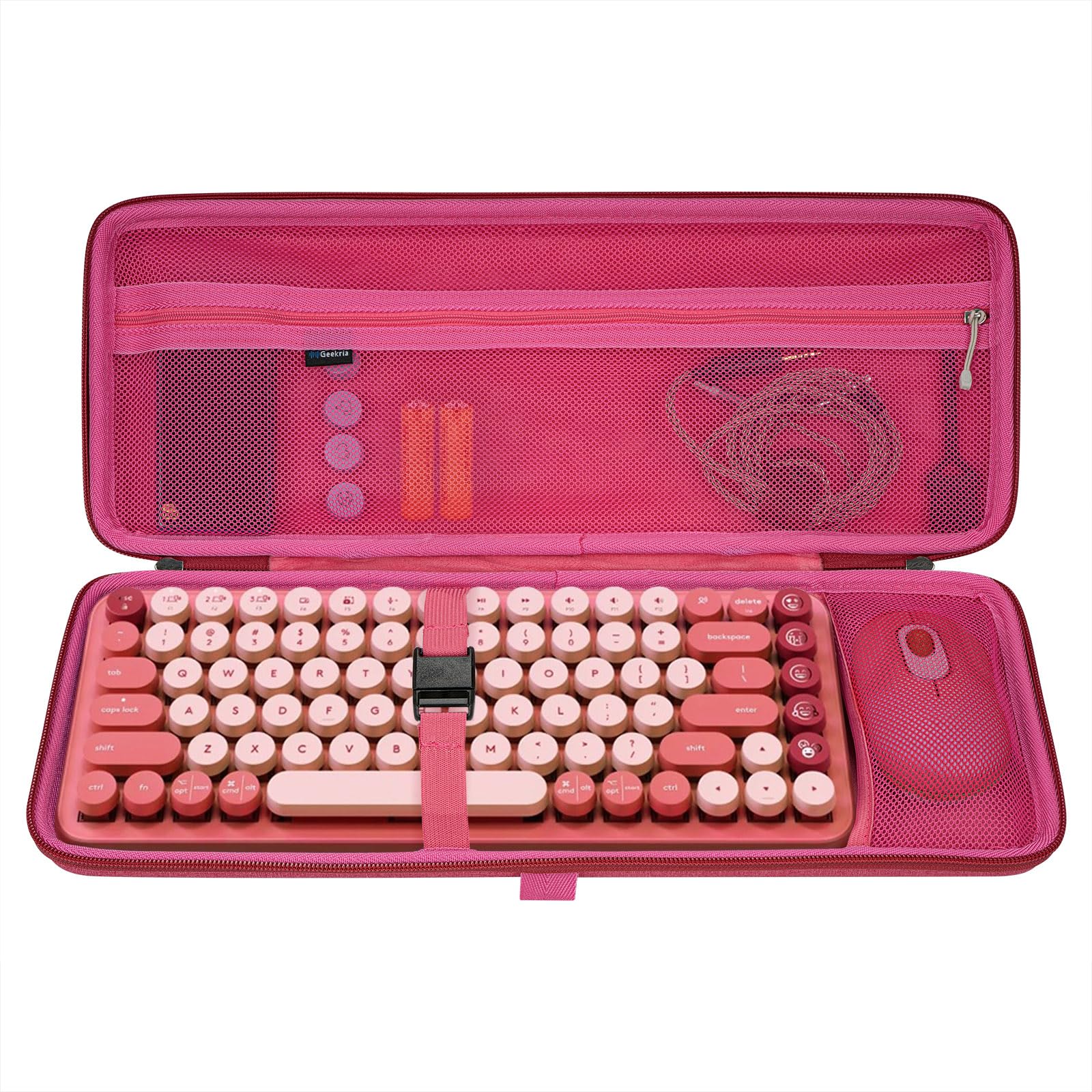 GEEKRIA 75% Keyboard Case, Hard Shell Travel Carrying Bag for Compact 84 Key Computer Mechanical