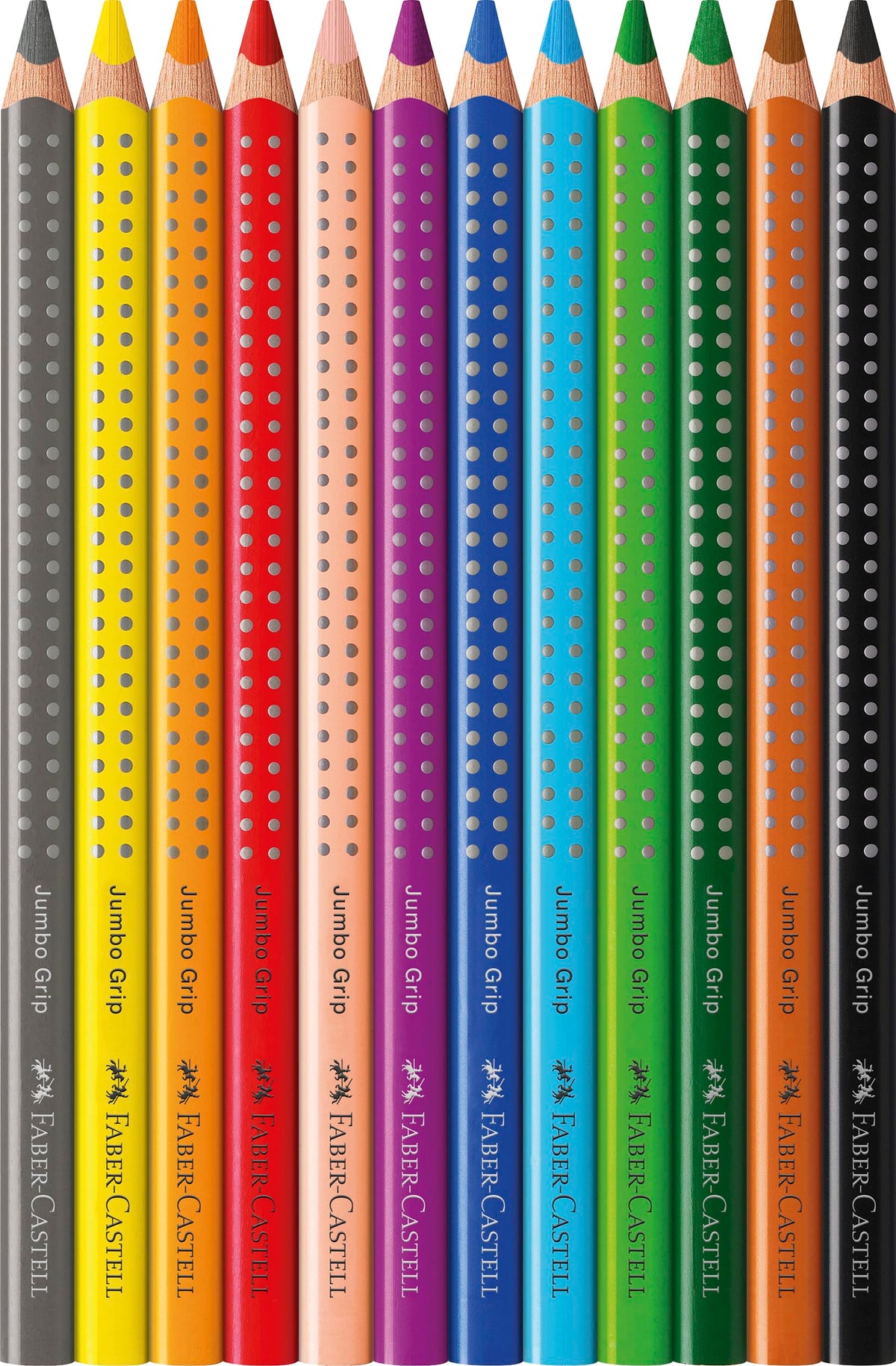 Faber-Castell - Jumbo Grip Colouring Pencils Set of 12 in Cardboard Case