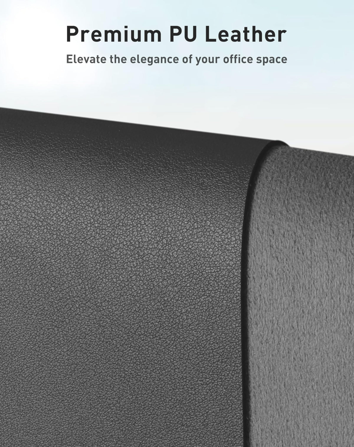 Aothia Faux Leather Desk Mat - Large Mouse Pad, Non-Slip PU Leather Blotter, Waterproof Writing