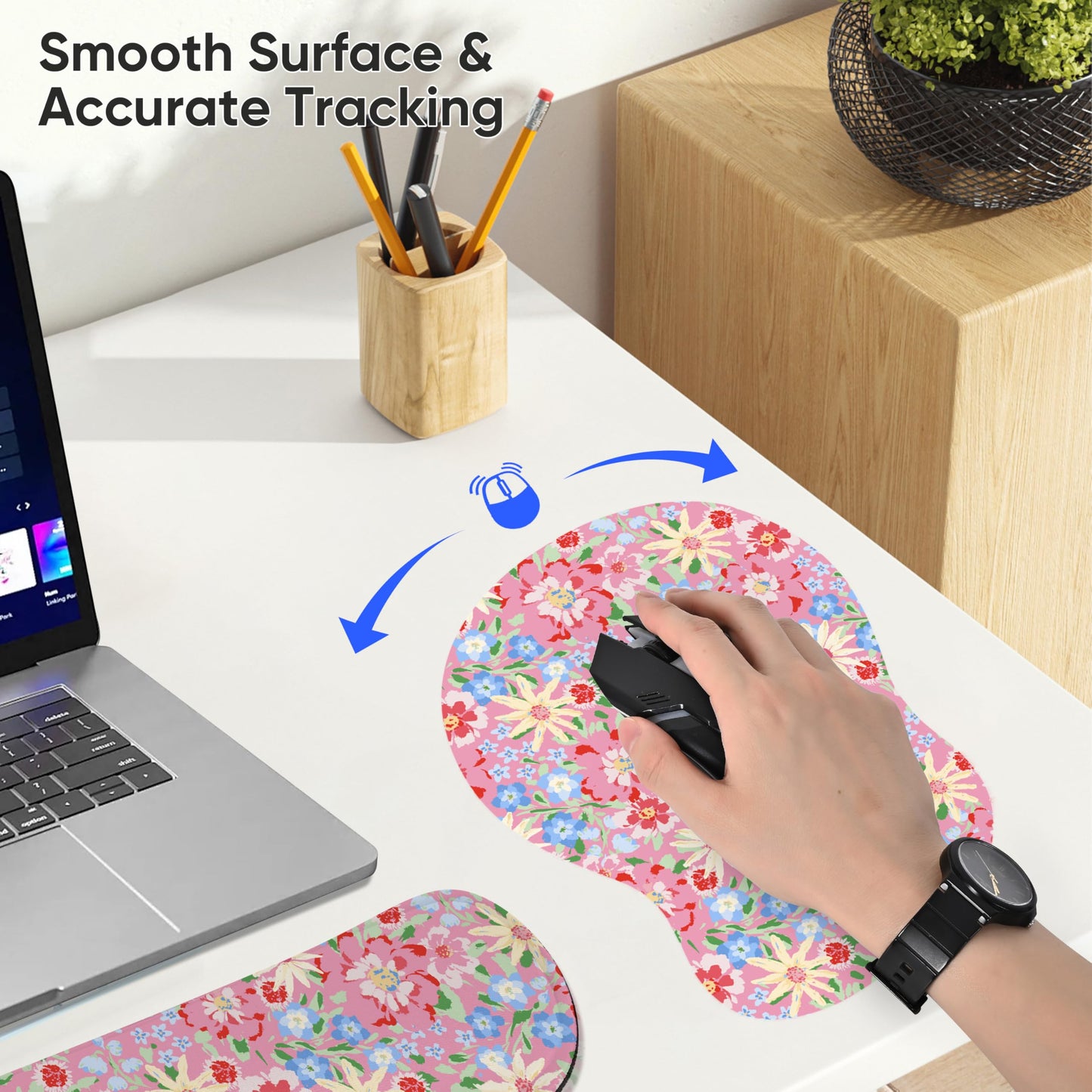 WINTOJO Keyboard Wrist Rest Pad and Mouse Wrist Rest Support Gaming Mouse Pad Ergonomic Gel Memory